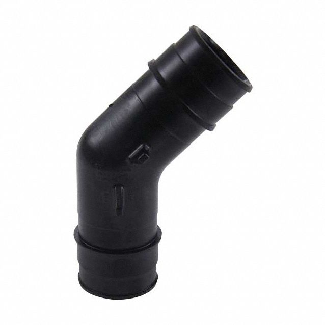 Barbed Fitting Elbow: 1 1/2 in ID x 1 1/2 in ID Size, Barbed x Barbed, Polymer, Expansion