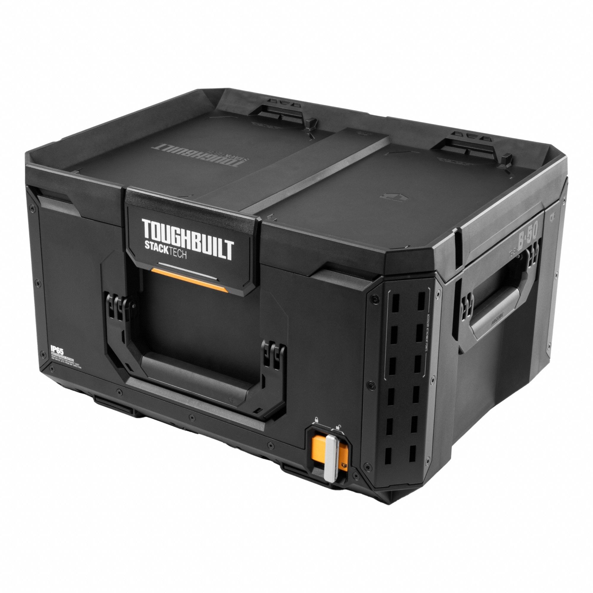 ToughBuilt StackTech Large Tool Box: 16 1/8 in W x 11 13/16 in H x 20 7/8 in D, Polymer