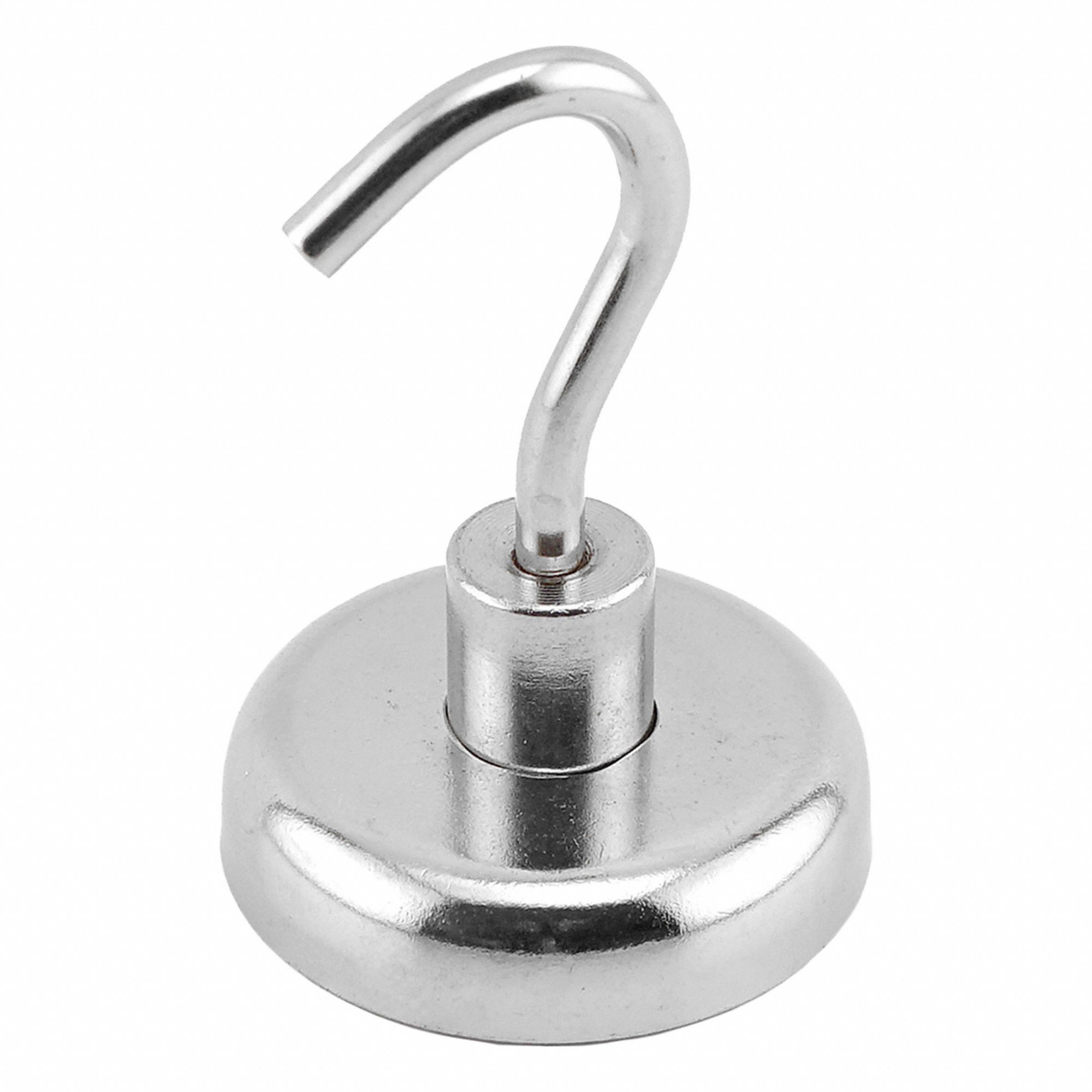 Rare Earth Magnet: Neodymium, 1 17/64 in Outside Dia, 0.318 in Thick, Disc Magnet