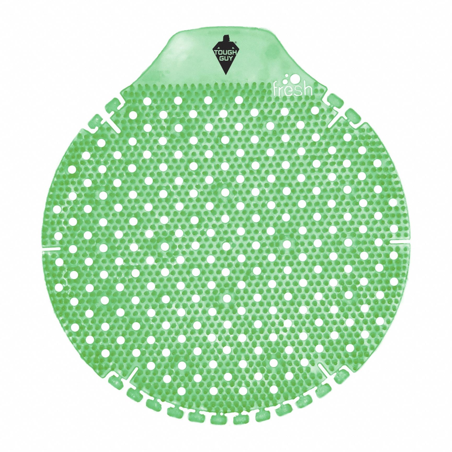 Urinal Screen: Non-Para, Round, 150 g Container Size, Green, Cucumber Melon, 6 PK