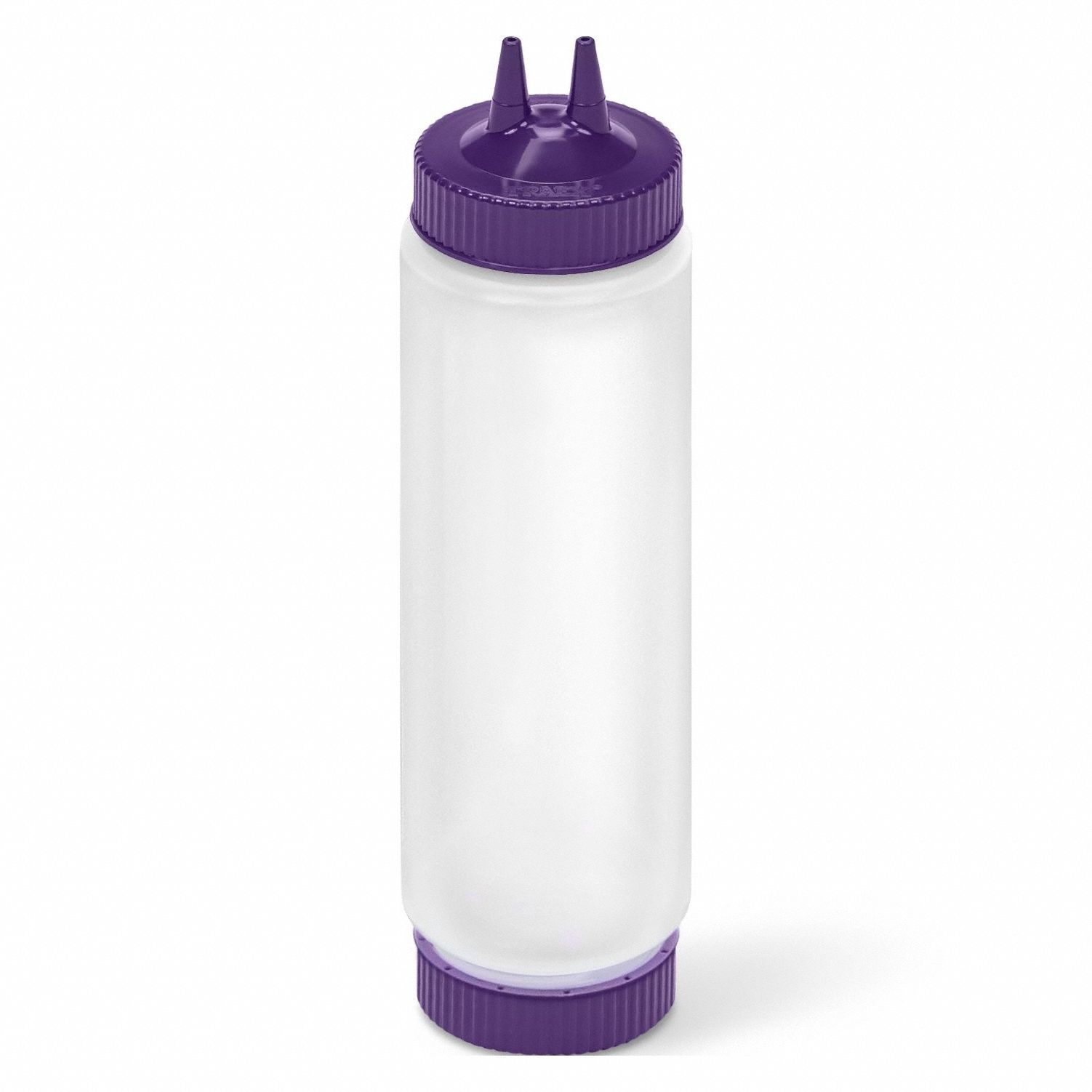 Squeeze Bottle Clear/Purple Polyethylene