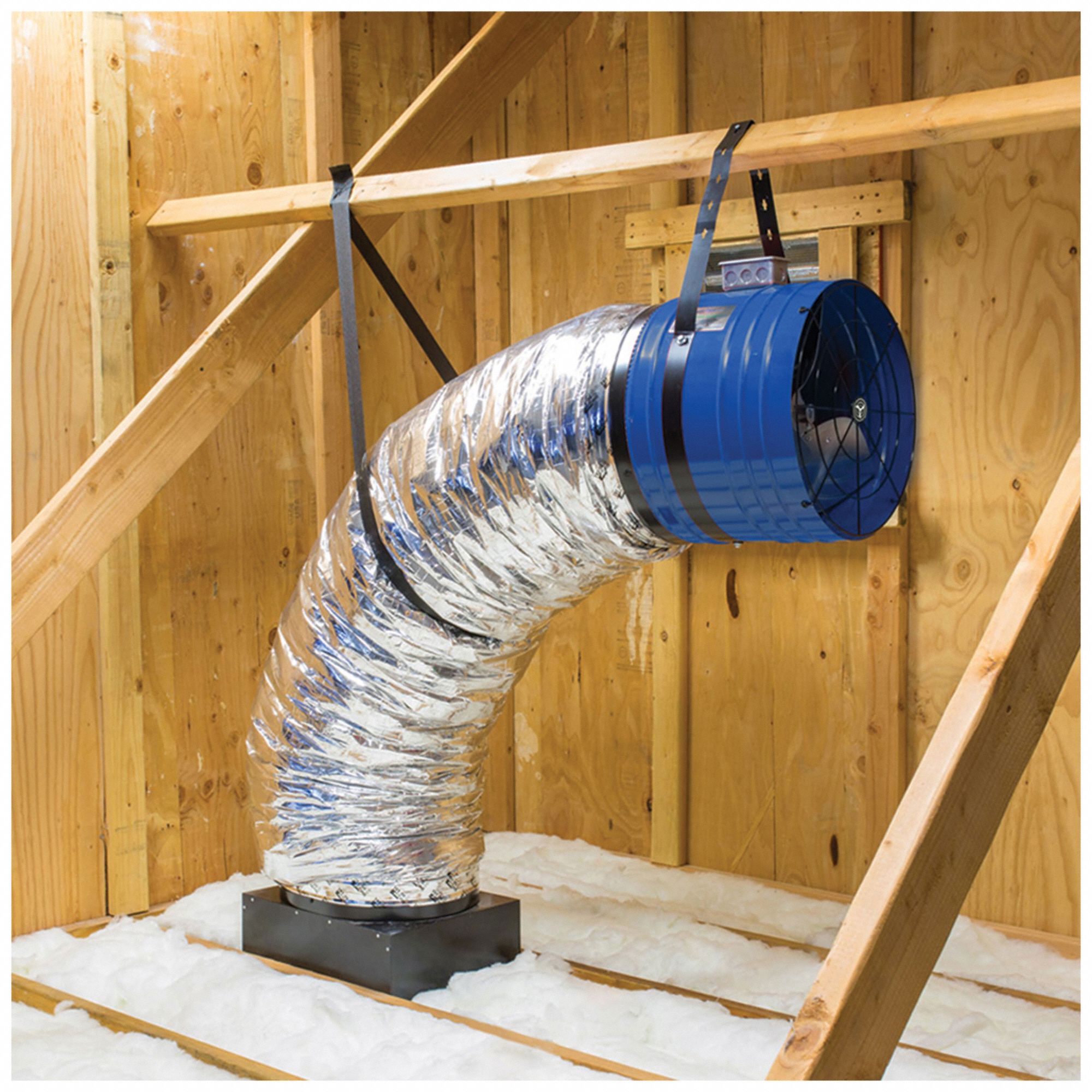 QUIETCOOL Whole House Fan Ceiling Mount, 24 in Blade, 6,924 cfm Max