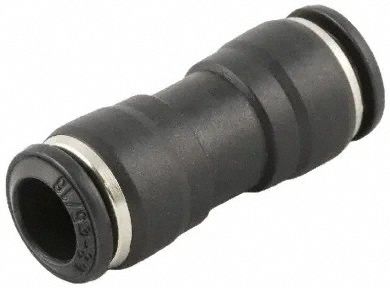 Push-Fit Adapter Fitting: 5 mm OD x 5 mm OD Size, Push-to-Connect x Push-to-Connect