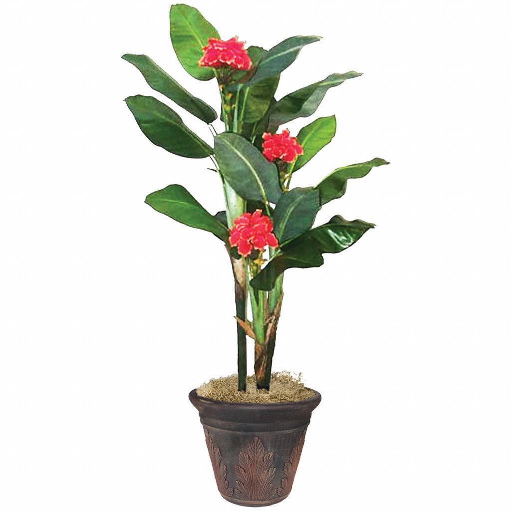 Artificial Flowering Banana Tree 7 ft H