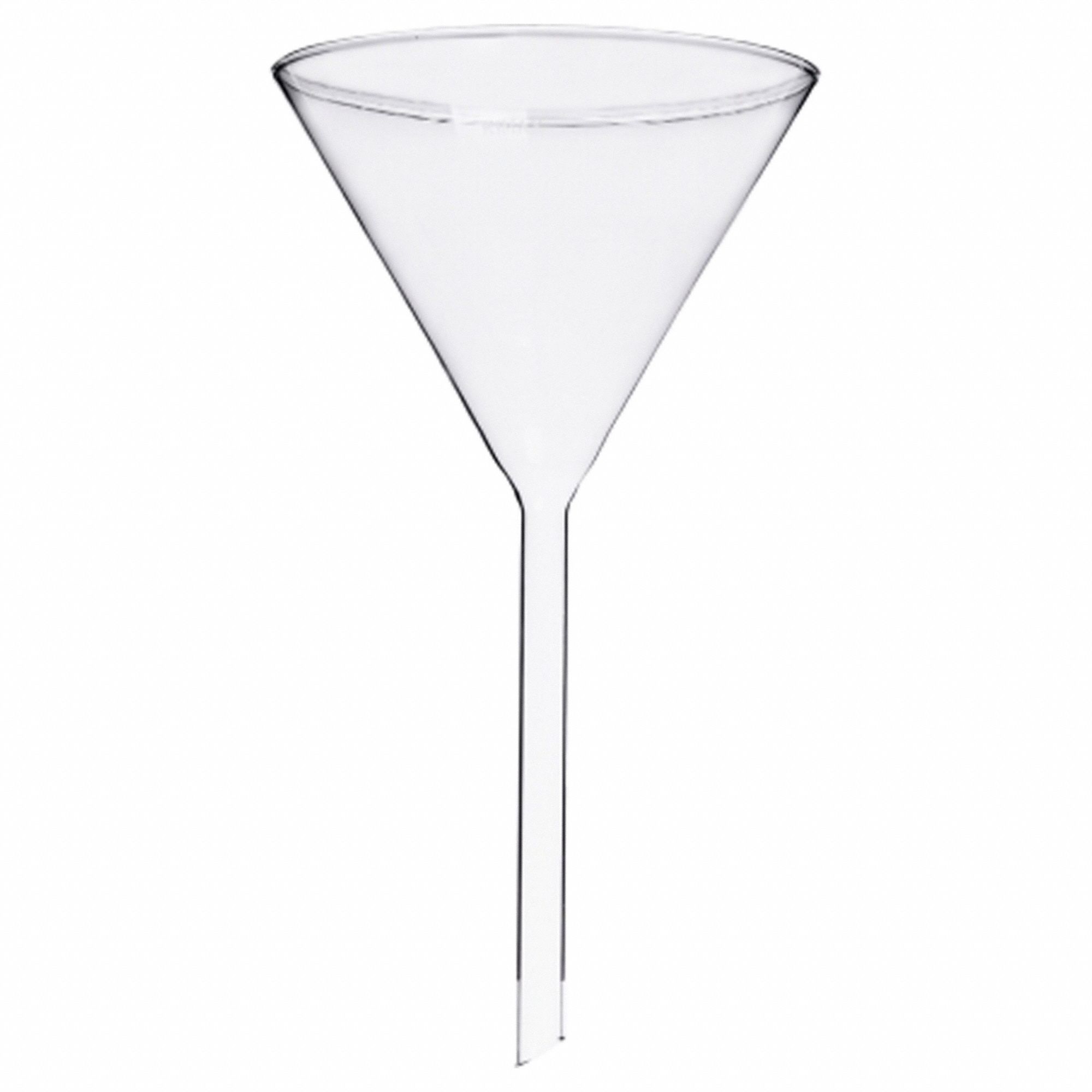 Glass, 20.28 fl oz Capacity Oz, Long Stem Funnel 52NF2128980150
