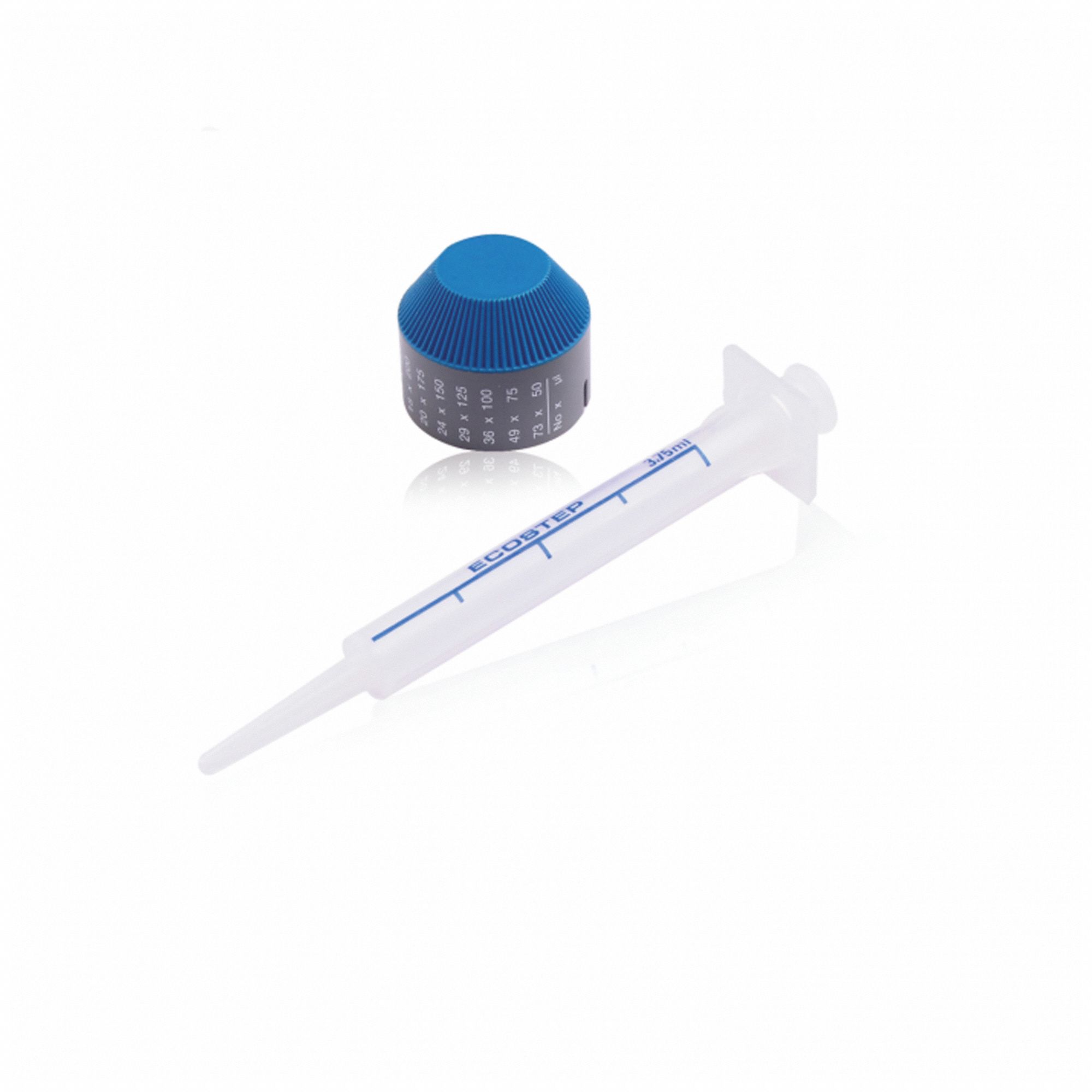 Pipettor Syringe, 3.75mL, Blue, PK50
