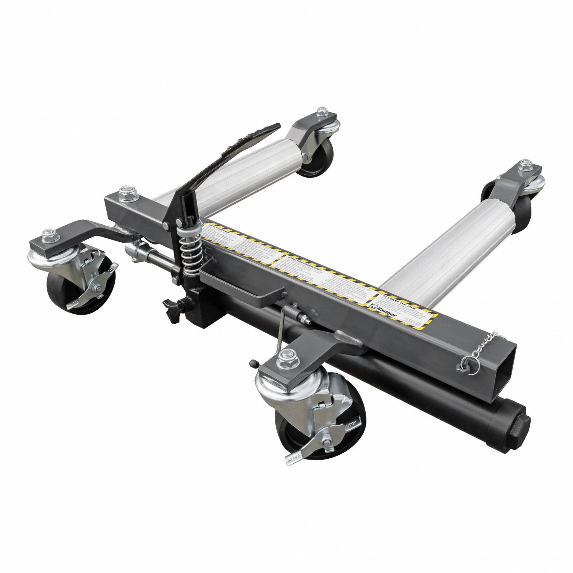 Vehicle Dolly: Heavy-Duty, 1, 500 lb Lifting Capacity, 24 1/2 in x 26 in x 6 in, Steel