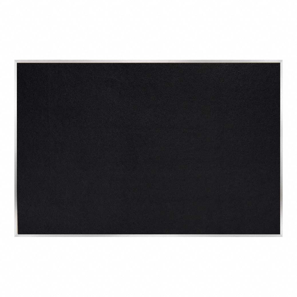 Bulletin Board: Recycled Rubber, Wall Mounted, 48 1/2 in Overall Ht, 48 1/2 in Overall Wd
