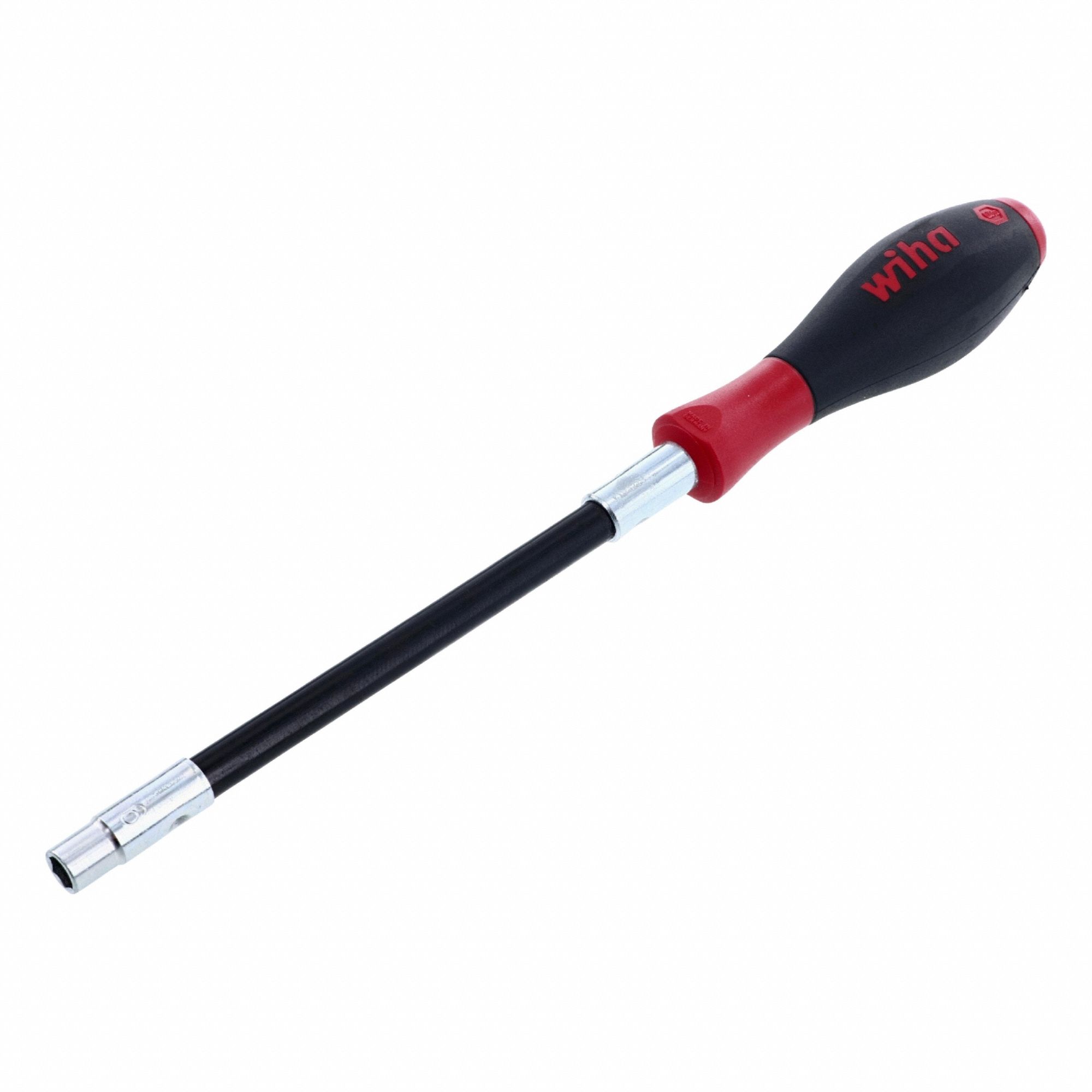 Nut Driver: Metric, Flex Shaft Nut Driver, 6 mm Hex Size, 5 7/8 in Shank Lg, 150 mm Overall Lg