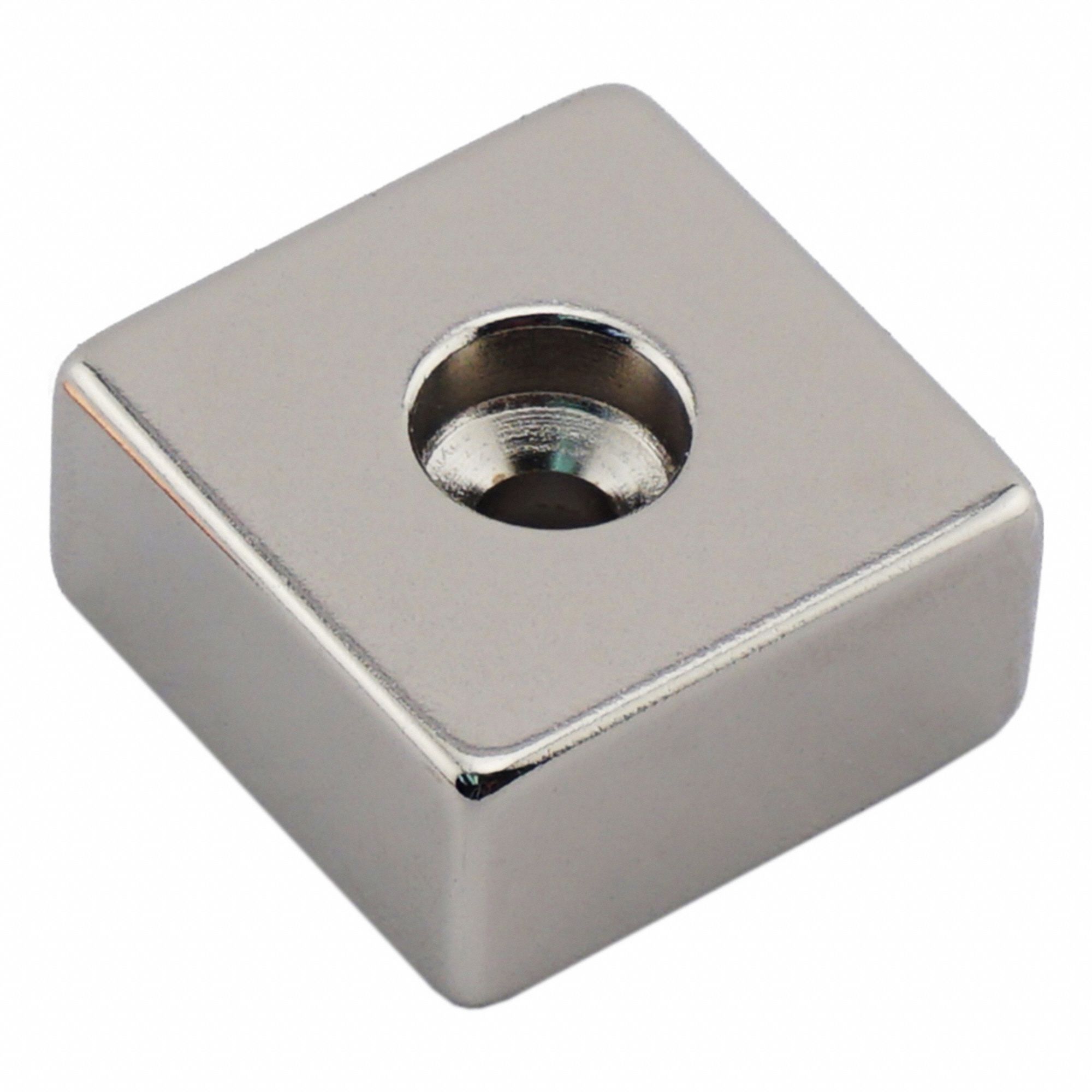 Rare Earth Magnet: Neodymium, 0.5 in Thick, 1 in Overall Wd, 1 in Overall Lg, 45