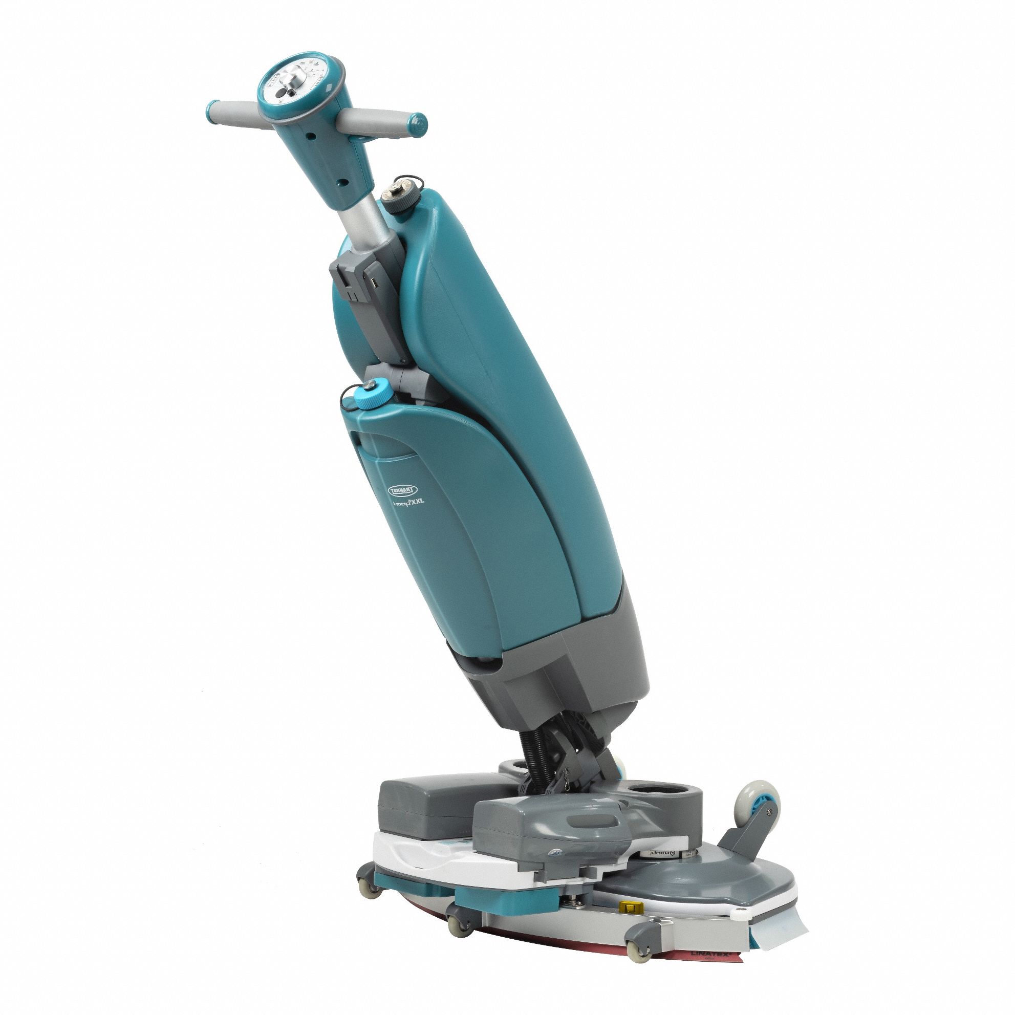 Floor Scrubber: Floor Scrubber, 24 1/8 in Machine Size, Disk Deck, 350 RPM Brush Speed - Max