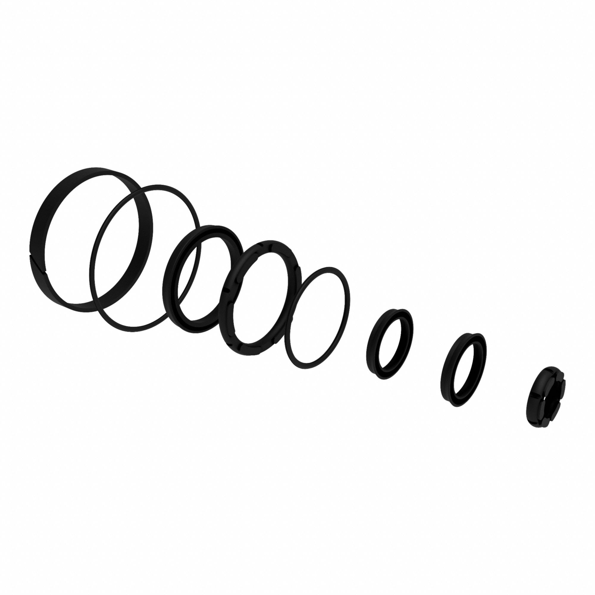 Seal Kit: Compatible with Series AN, Cushion Seal/Wear Strip, RKNASK-BB