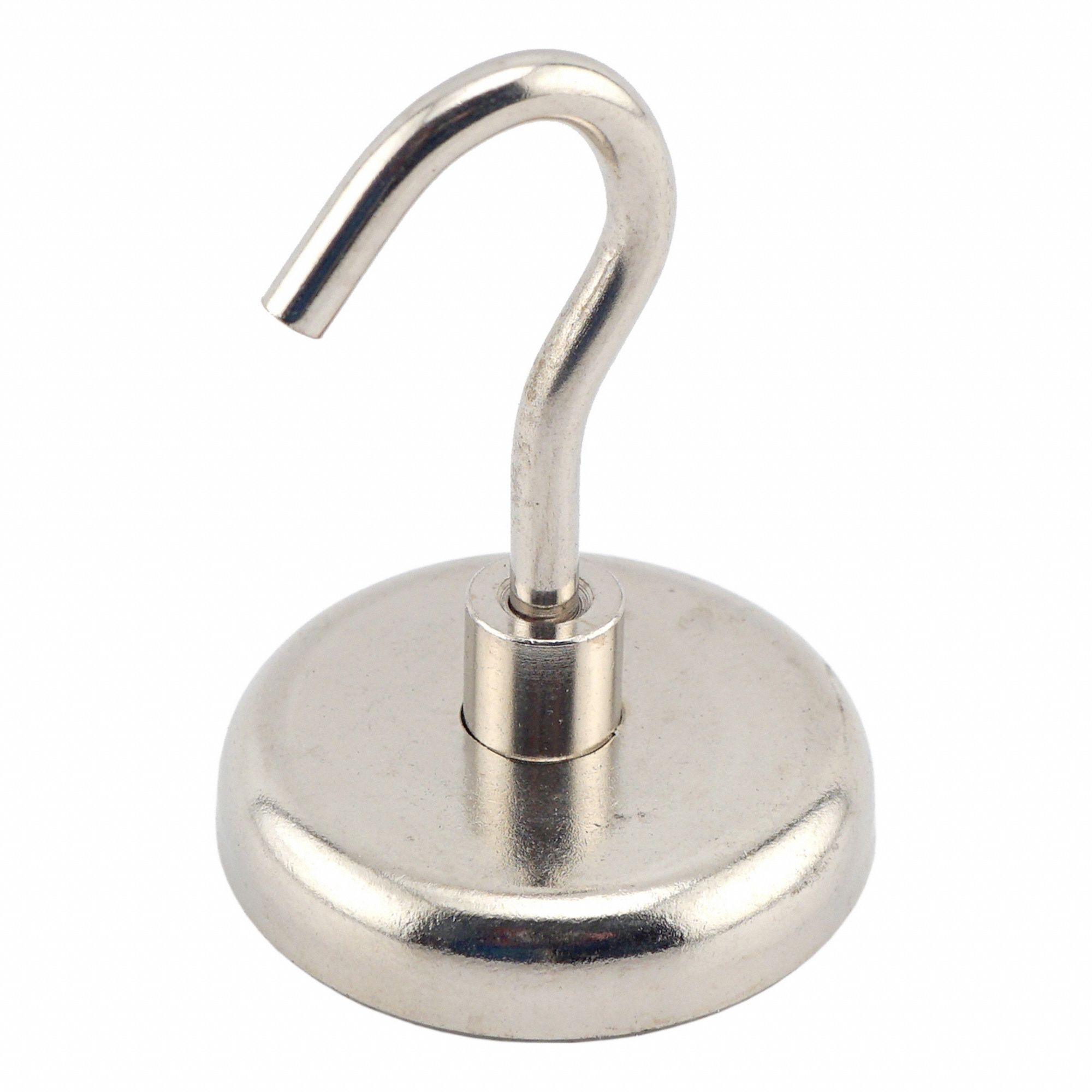 Rare Earth Magnet: Neodymium, 1 21/32 in Outside Dia, 0.356 in Thick, Disc Magnet