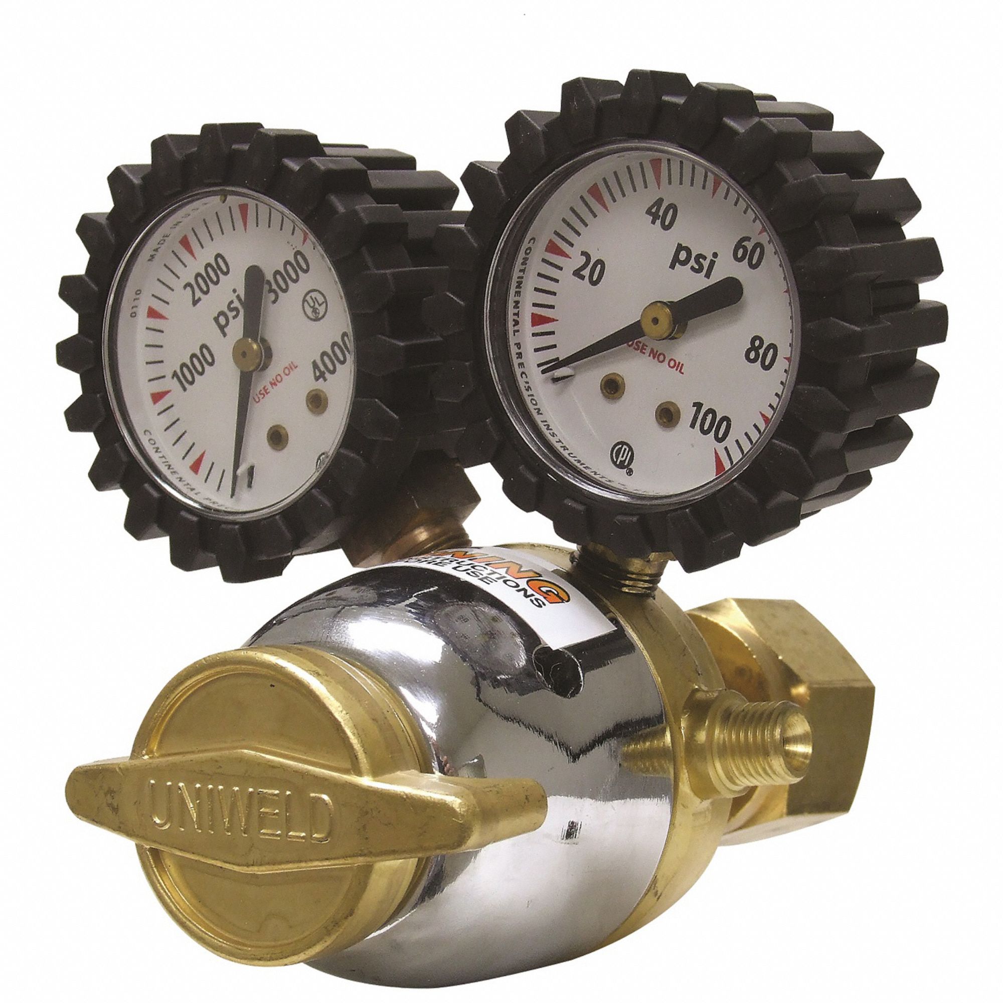 REGULATOR, OXYGEN, SINGLE-STAGE, GAUGE BOOTS, CGA 540 INLET, A RH 3/8