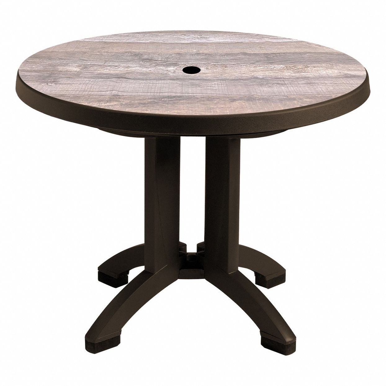 Folding Patio Table 38 in Dia Bronze