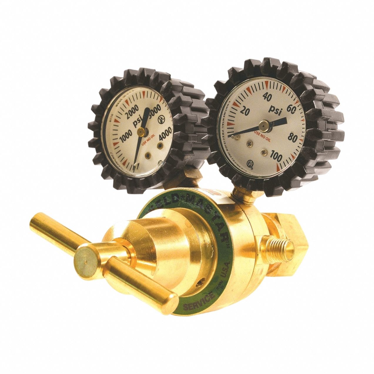 Oxygen Regulator: Single Stage, CGA 540 Inlet, 3/8"-24 M RH Outlet, 60 psig, Oxygen