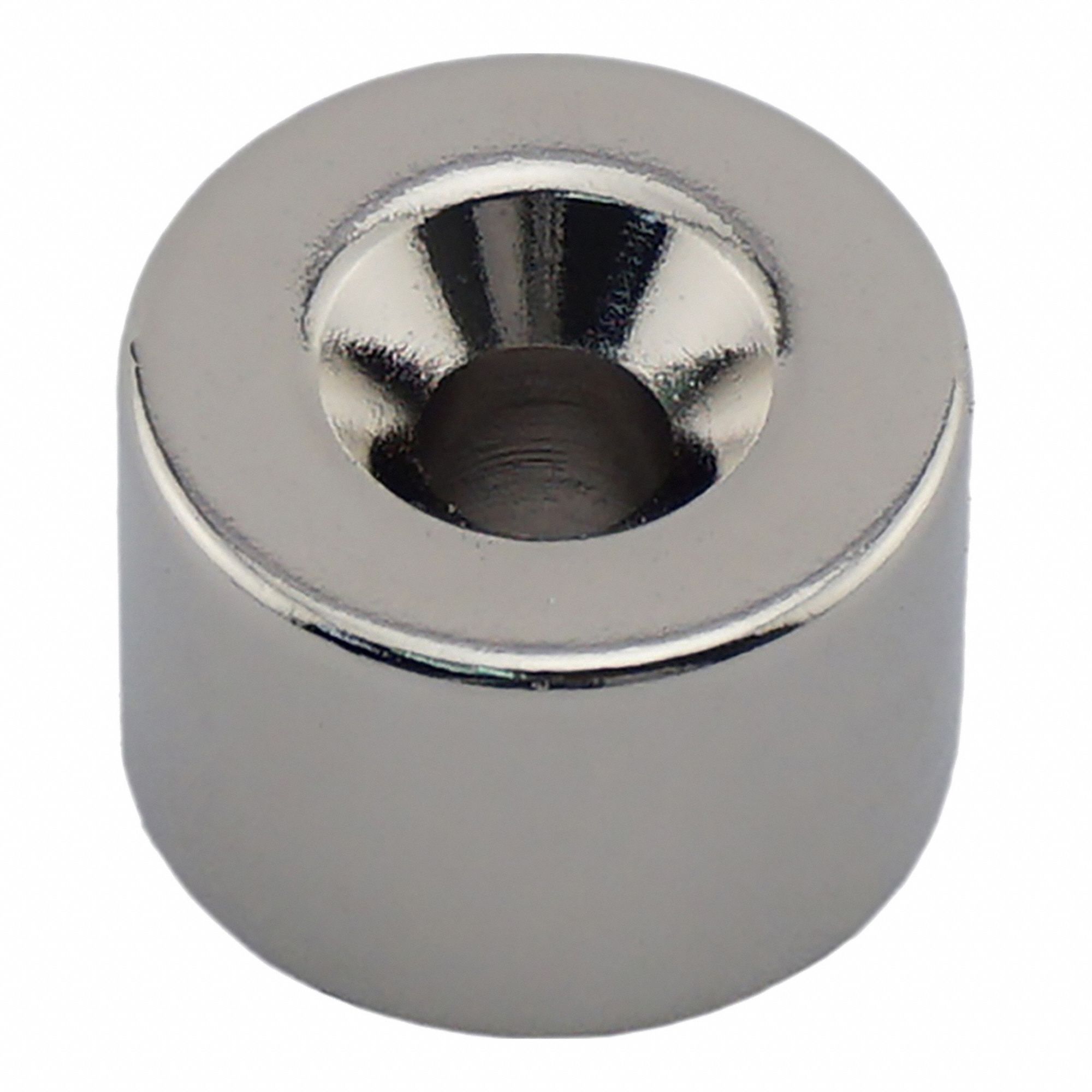 Rare Earth Magnet: Neodymium, 3/4 in Outside Dia, 0.5 in Thick, Ring Magnet, 45