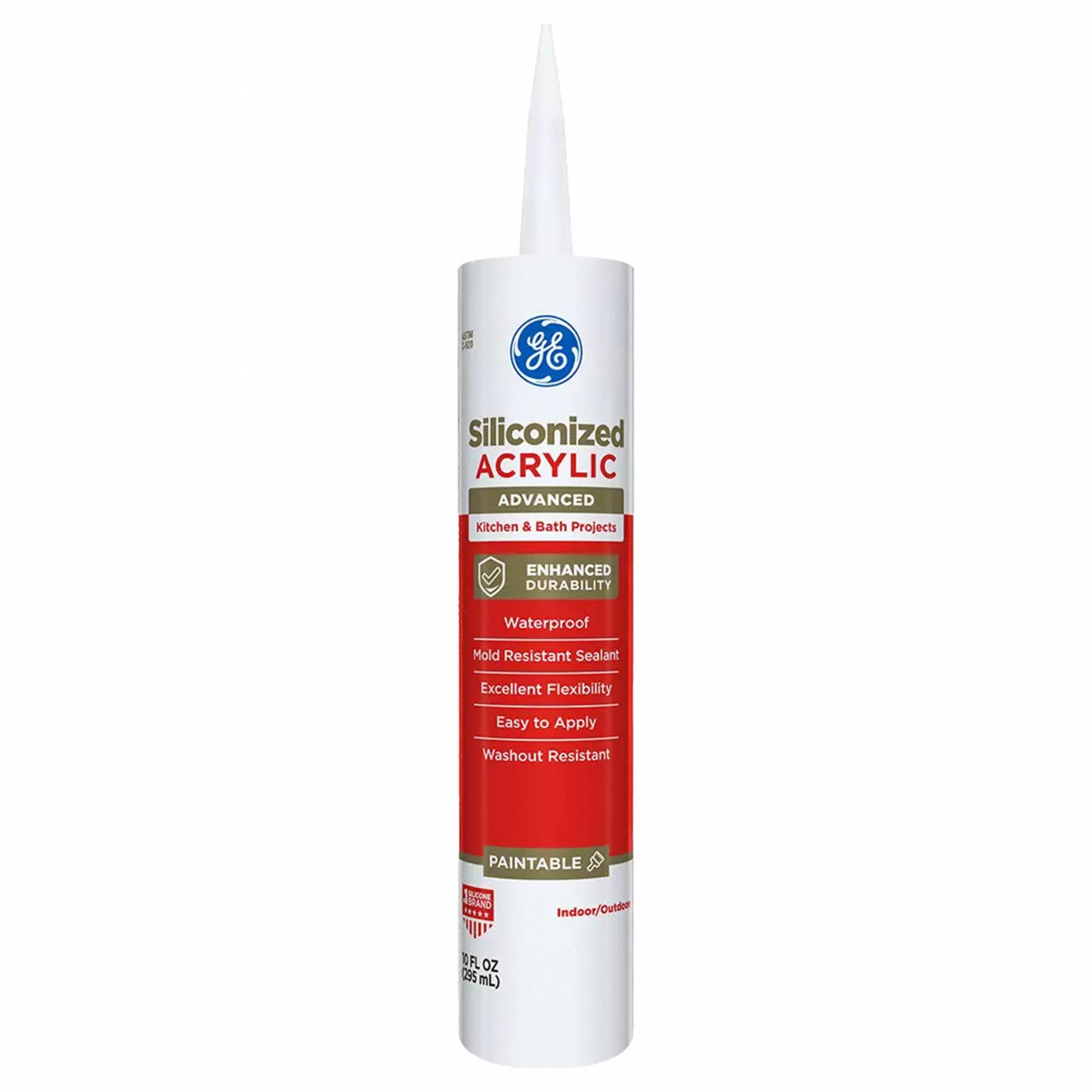 GE, Siliconized Advanced, White, Advanced Acrylic - 808JA4