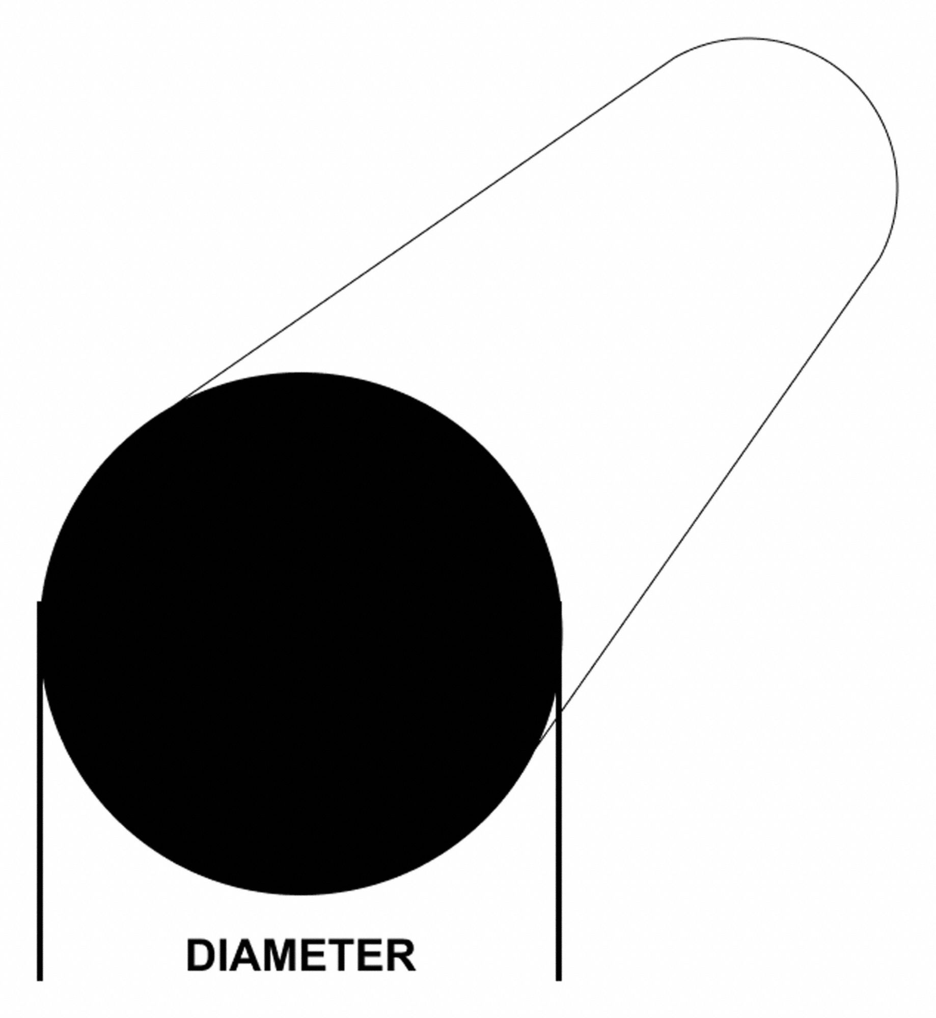 Aluminum Rod 12 in - L 8.5 in - OD