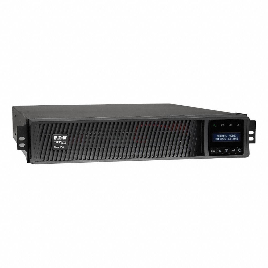 UPS System: Single Phase, 2.2 kVA Power Rating, 120 V AC Input, 120 V AC Output, 5-20P
