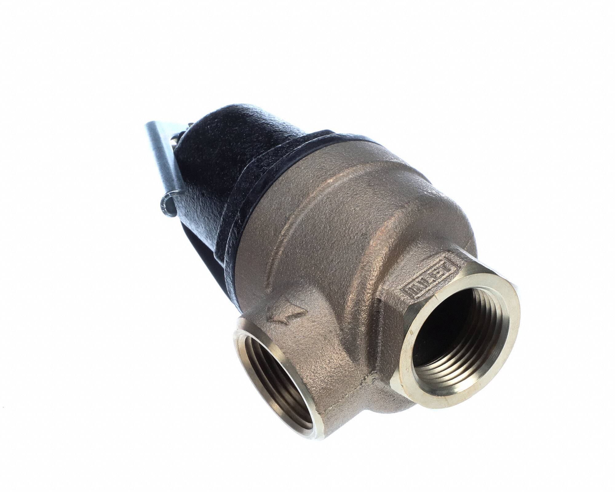 Relief Valve: 3.6 in Overall Ht, 6.1 in Lg, 4 in Wd, 1 in, 50 psi Max. Op Pressure