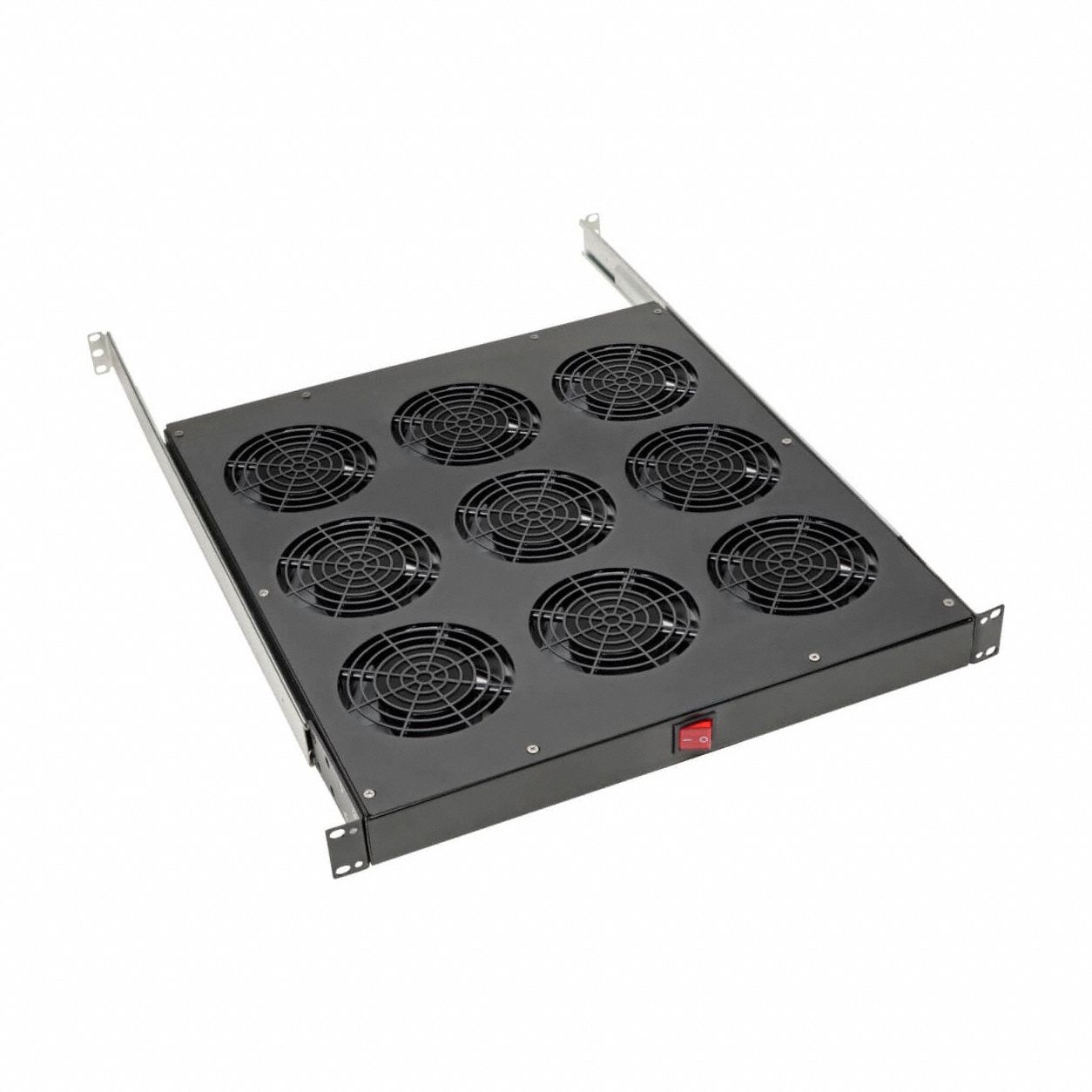 Fan Tray: 1 U, SRFANTRAY9, 25 13/16 in Overall Dp, 1 5/8 in Overall Ht