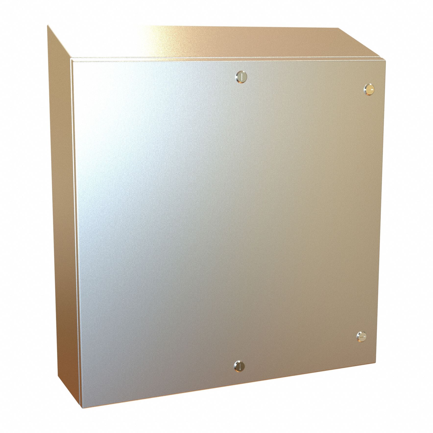 Electrical Enclosure: 304 Stainless Steel, 30 in x 30 in x 8 in, NEMA 12/13/3R/4/4X, Hinged