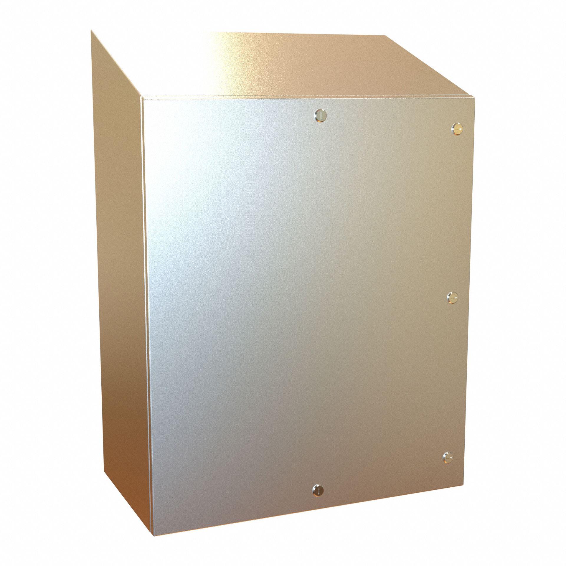 Electrical Enclosure: 304 Stainless Steel, 36 in x 30 in x 16 in, NEMA 12/13/3R/4/4X, Hinged