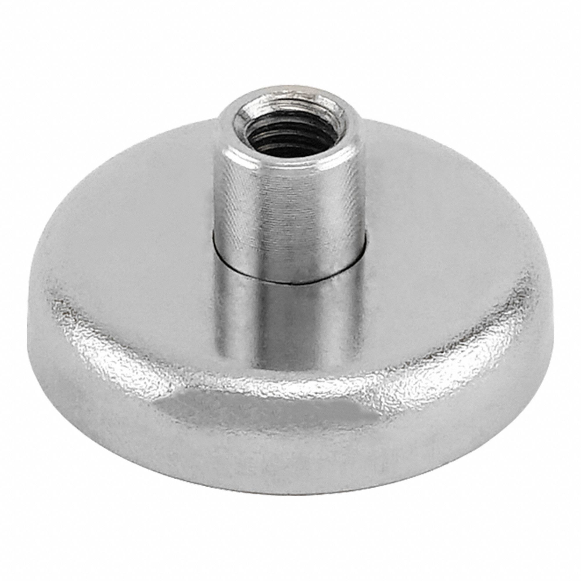 Rare Earth Magnet: Neodymium, 1 21/32 in Outside Dia, 0.356 in Thick, Disc Magnet