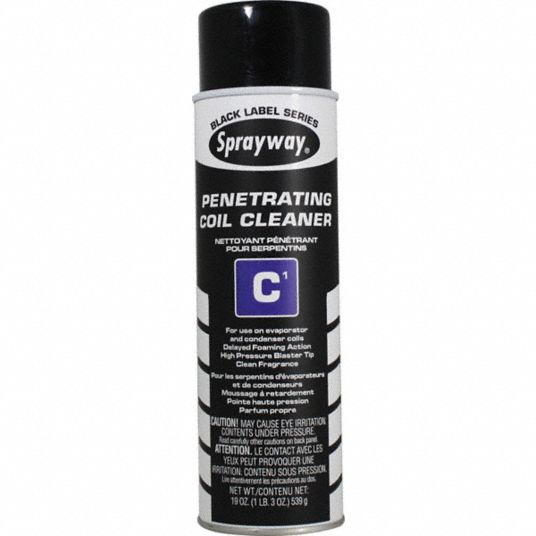 SPRAYWAY, 20 oz Size, Clear, Pentrating Coil Cleaner 45A998SW287 Grainger
