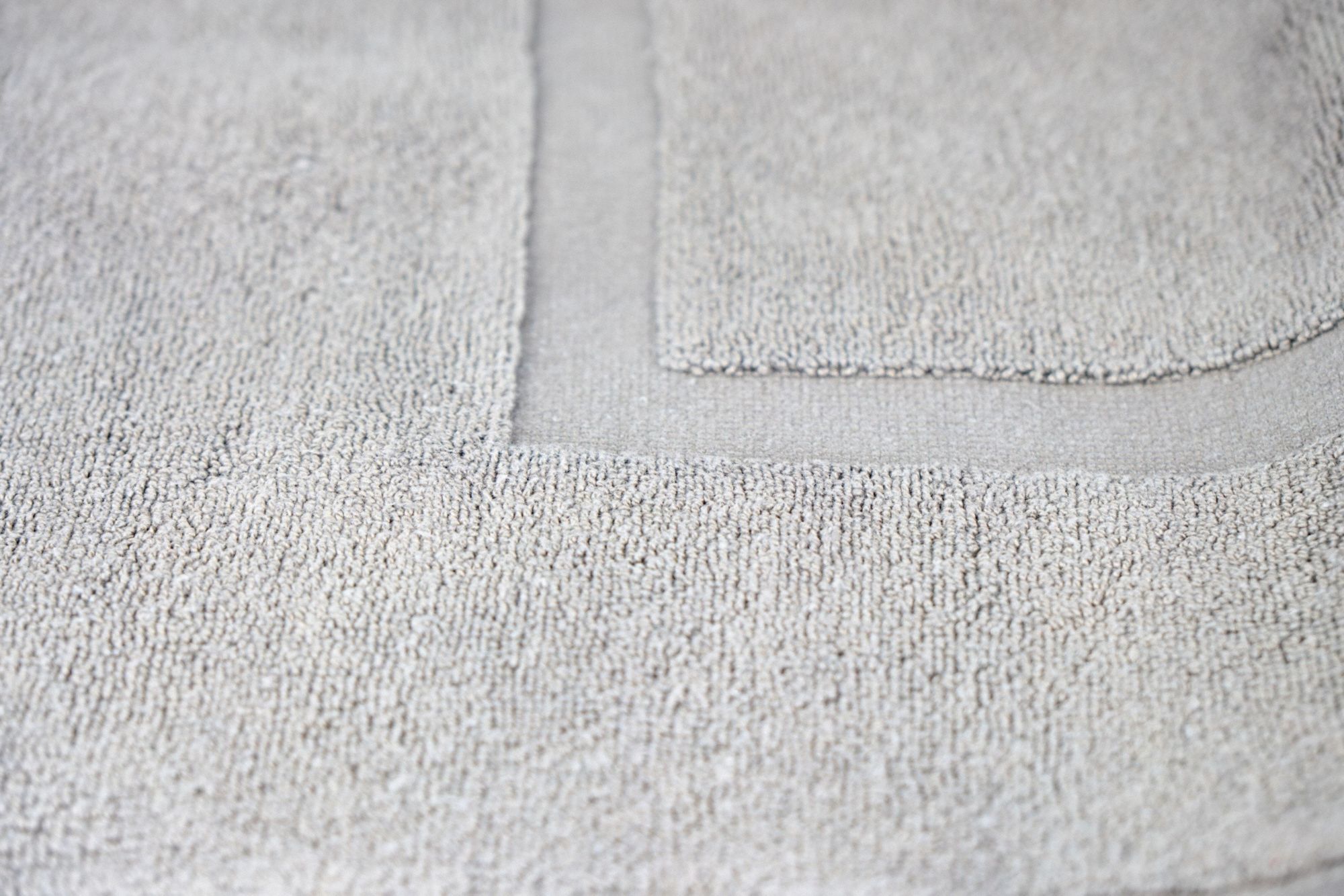 Bath Mat: Gray, 34 in Overall Lg, 20 in Overall Wd, 10 lb/dozen, 100% Cotton Material