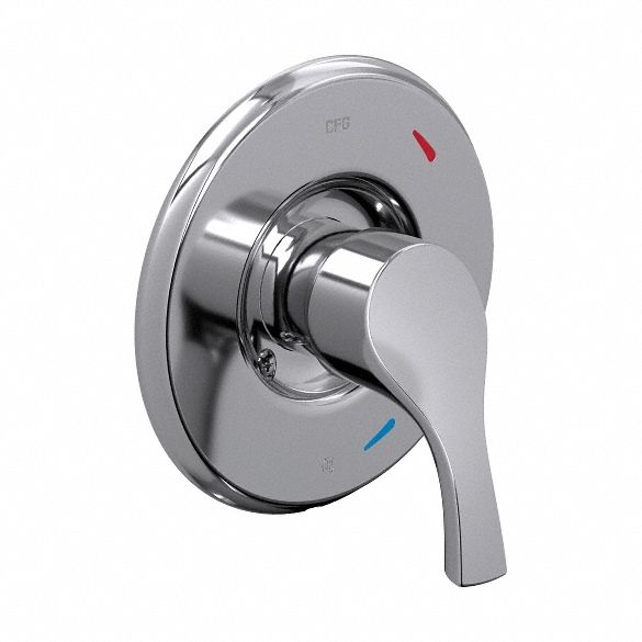 Tub and Shower Valve Trim: Compatible Product Type 45311, Circle Trim Plate, Stainless Steel