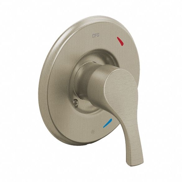 Tub and Shower Valve Trim: Compatible Product Type 45311, Circle Trim Plate, Stainless Steel