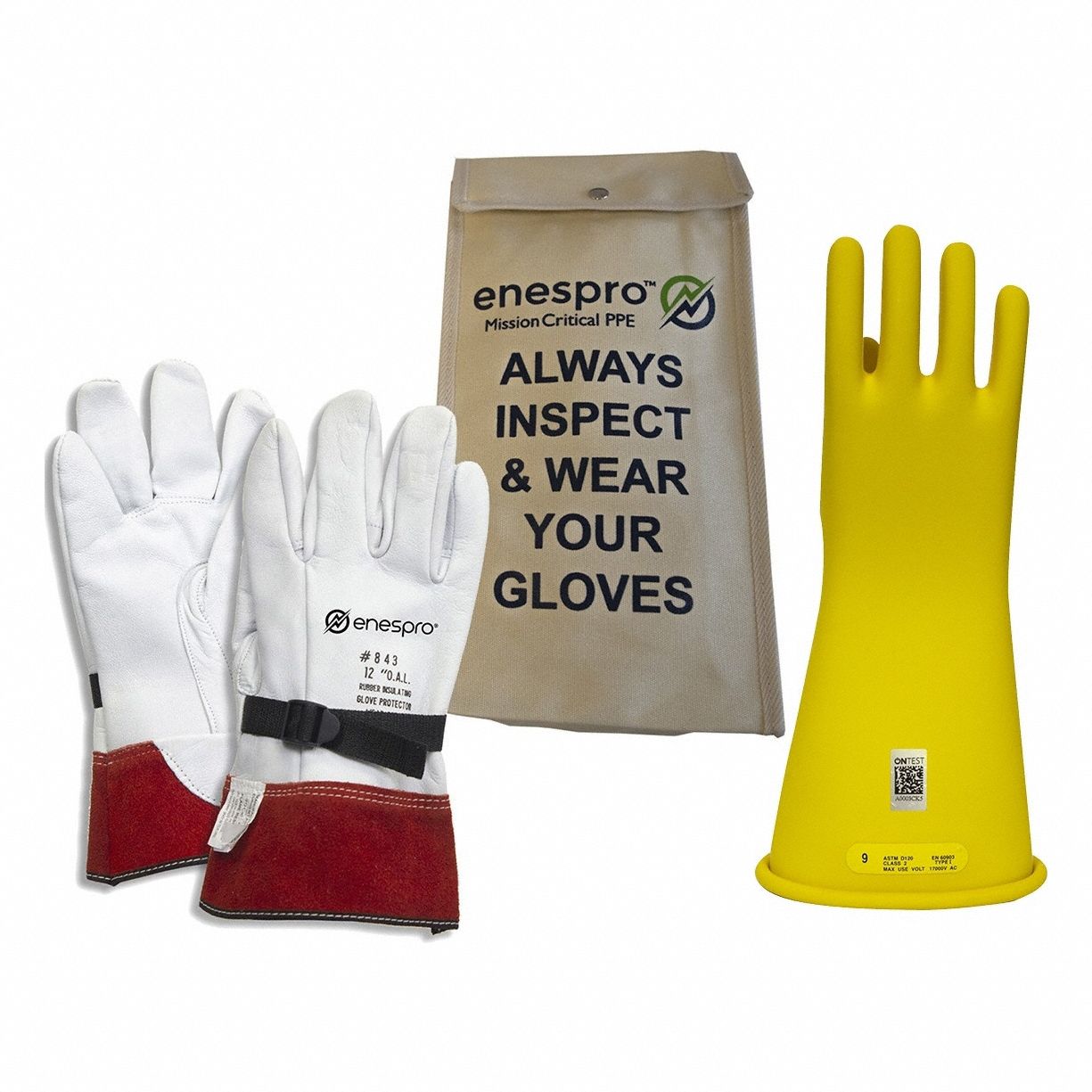 V Ac V Dc In Glove Lg Electrical Glove Kit