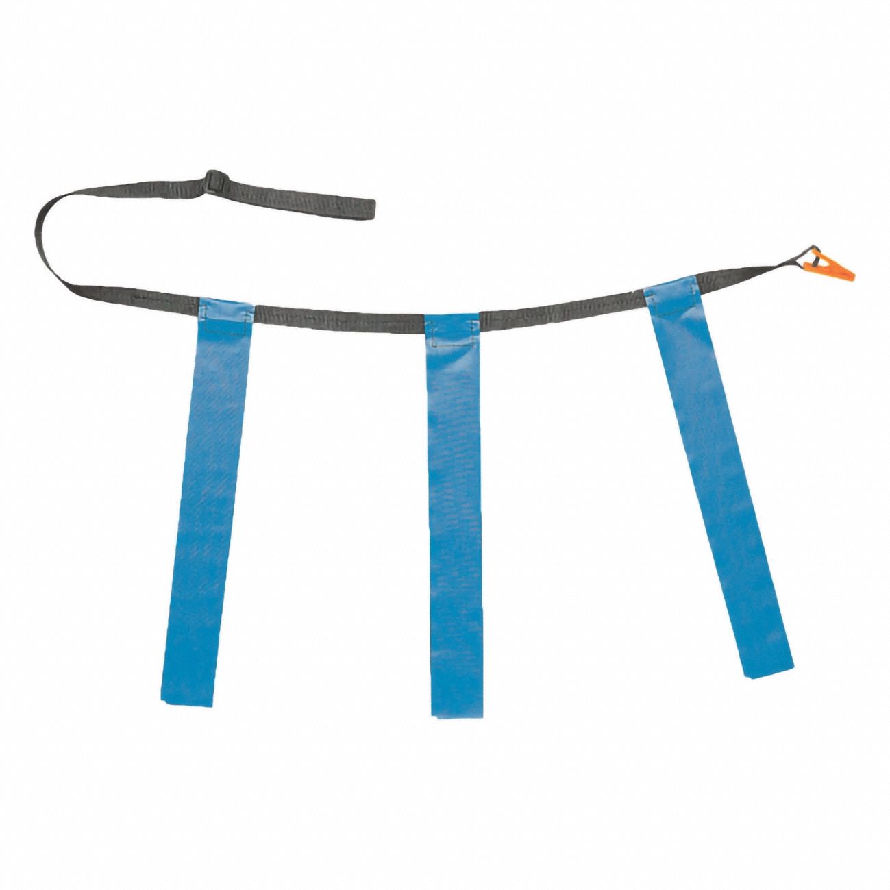 Flag Football Kit: Royal Blue, 39 in For Waist Size - Max, Clip, 15 in Lg, 3 Flags