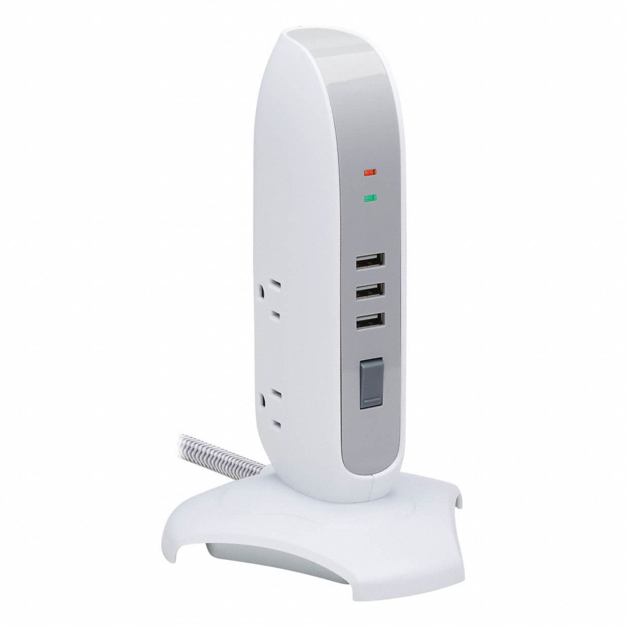 Surge Protector: 5 Outlets, NEMA 5-15R, NEMA 5-15P, 6 ft Cord Lg, 1, 200 Rated Joules