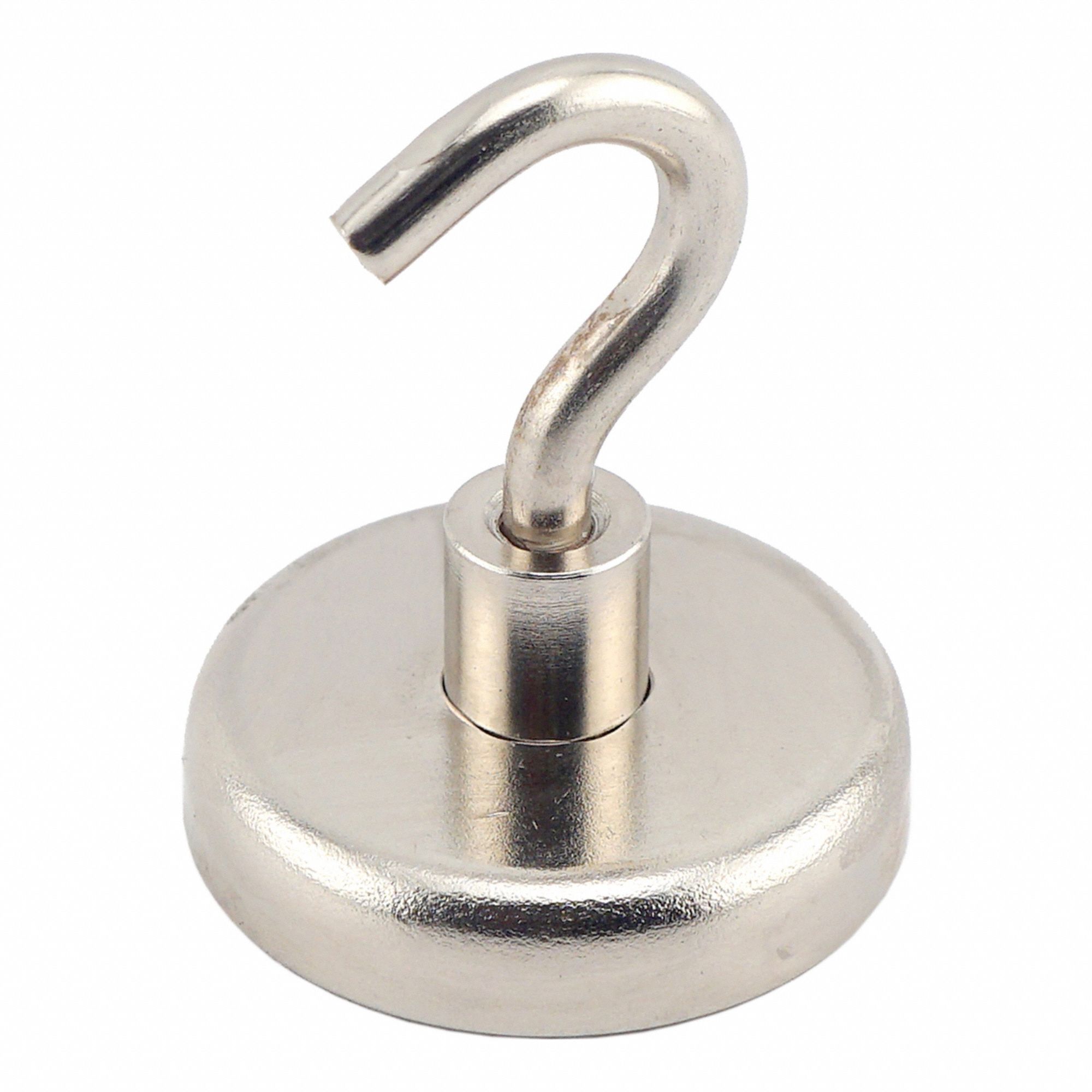 Rare Earth Magnet: Neodymium, 1 27/64 in Outside Dia, 0.315 in Thick, Disc Magnet