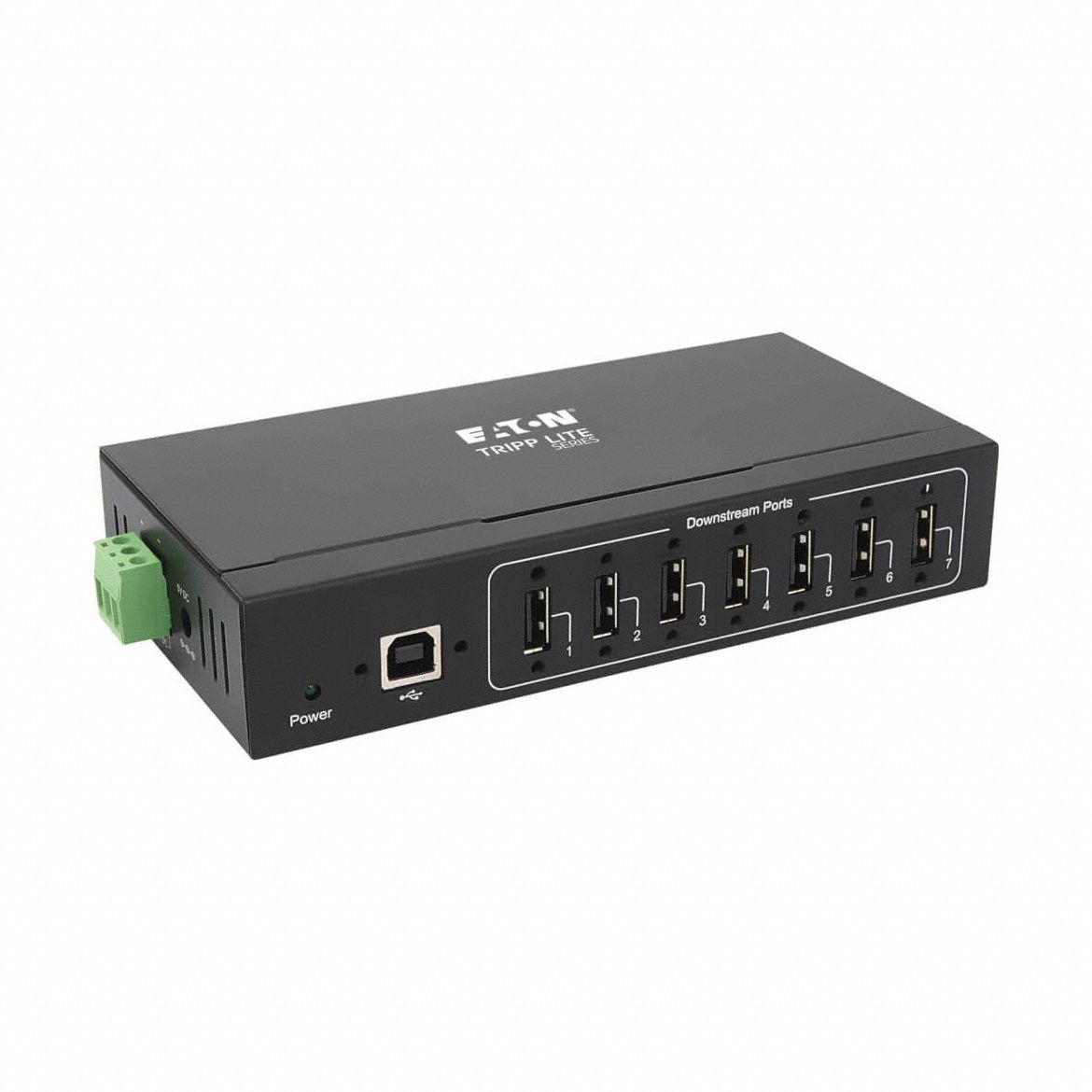 Laptop Hub: 7 Ports, Black, 7 USB/Lightning Ports