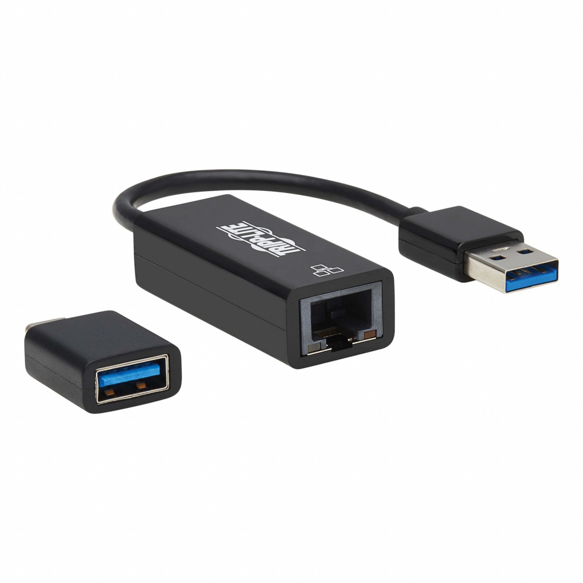 Cable: USB A Male to RJ45 Female Connection, 5.91 in Cable Lg, Black