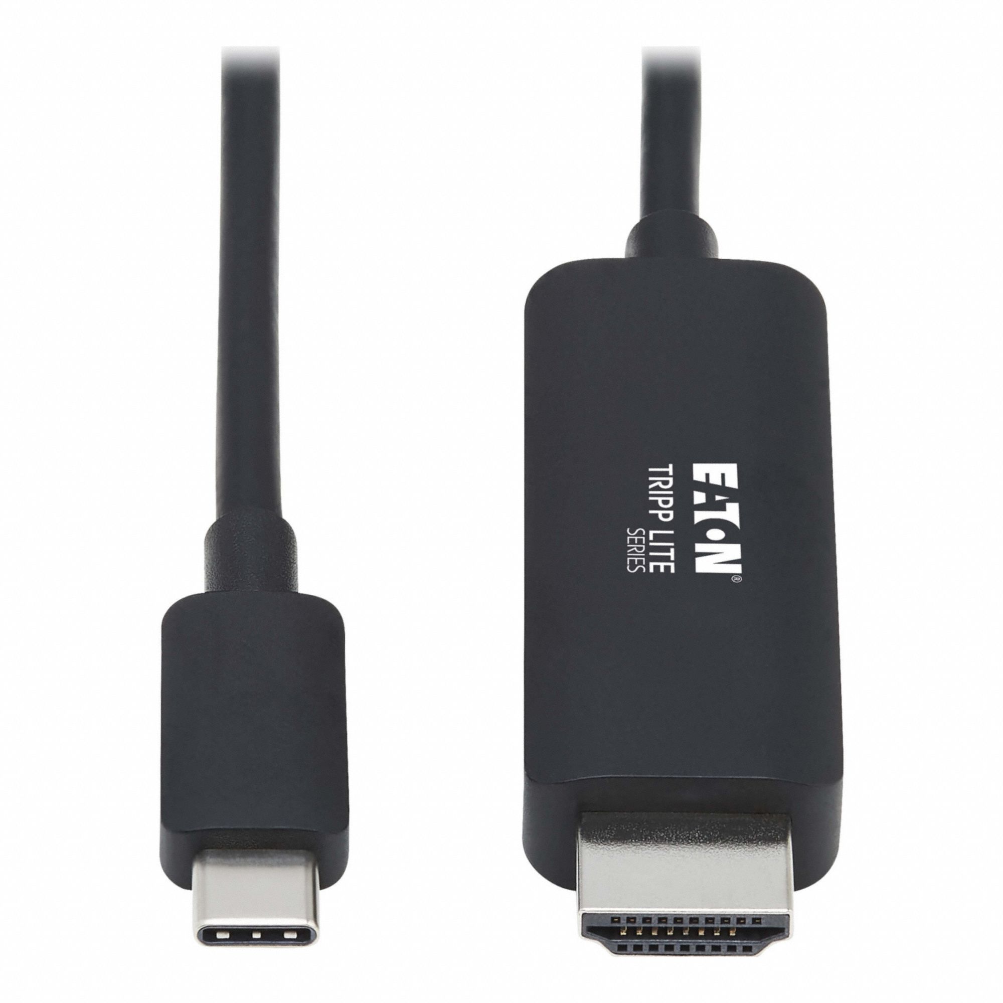 Cable: USB C Male to Display Port Male Connection, 6 ft Cable Lg, TPE, Black