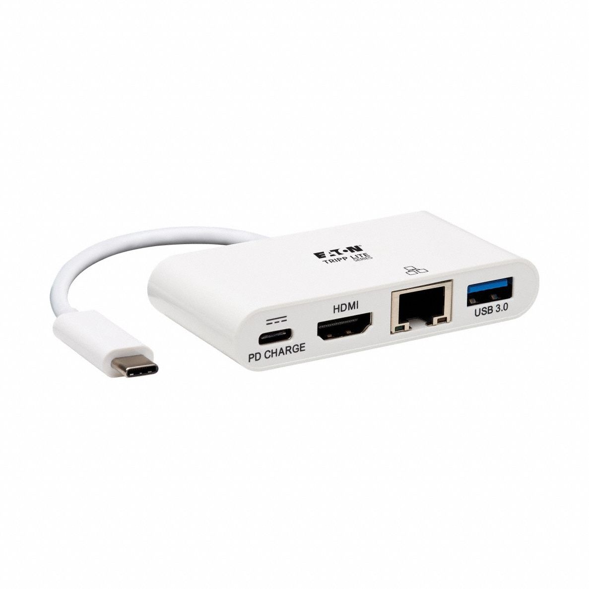 Laptop Hub: 4 Ports, USB-C, 2 Charging Ports, HDMI