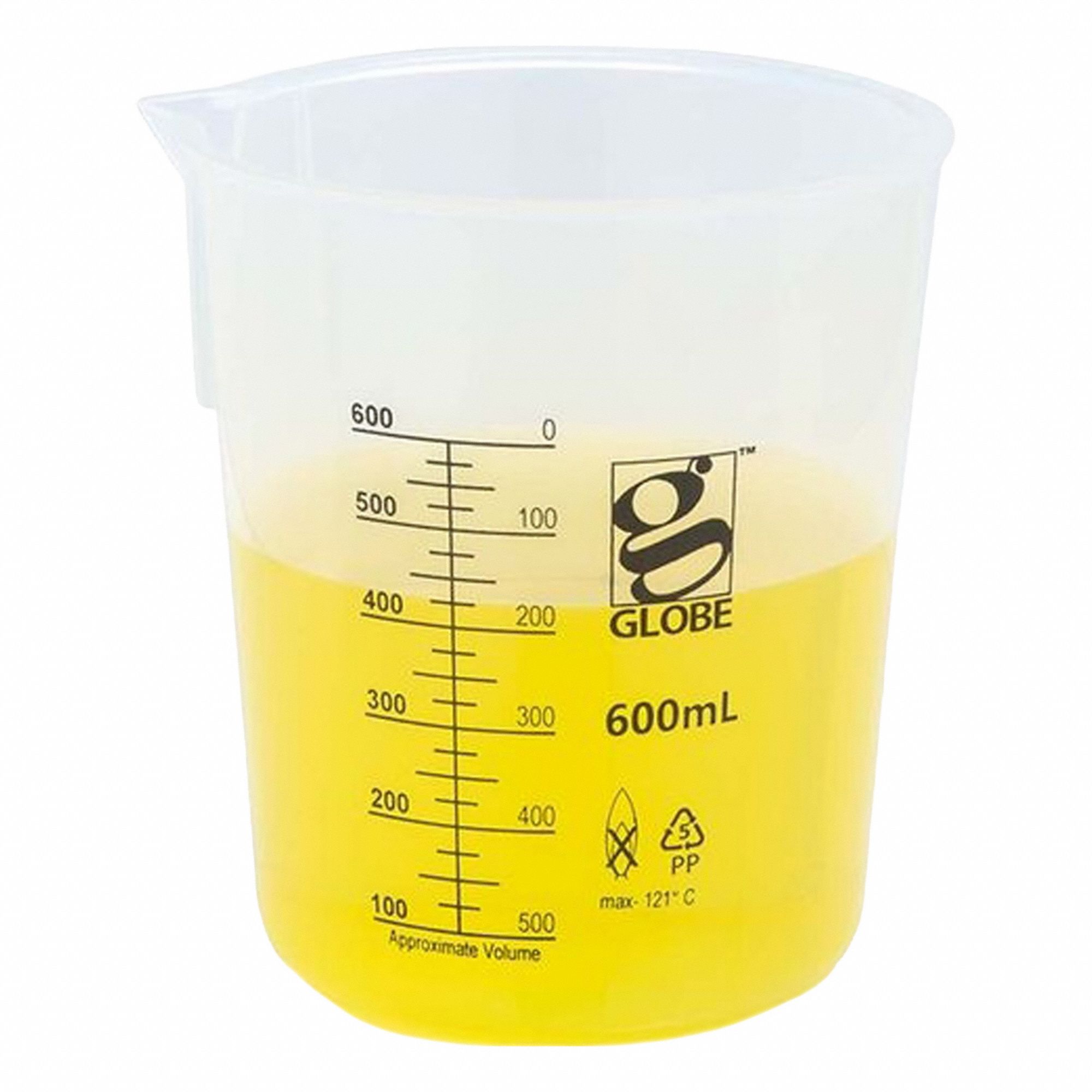 Beaker Plastic Colorless PK4