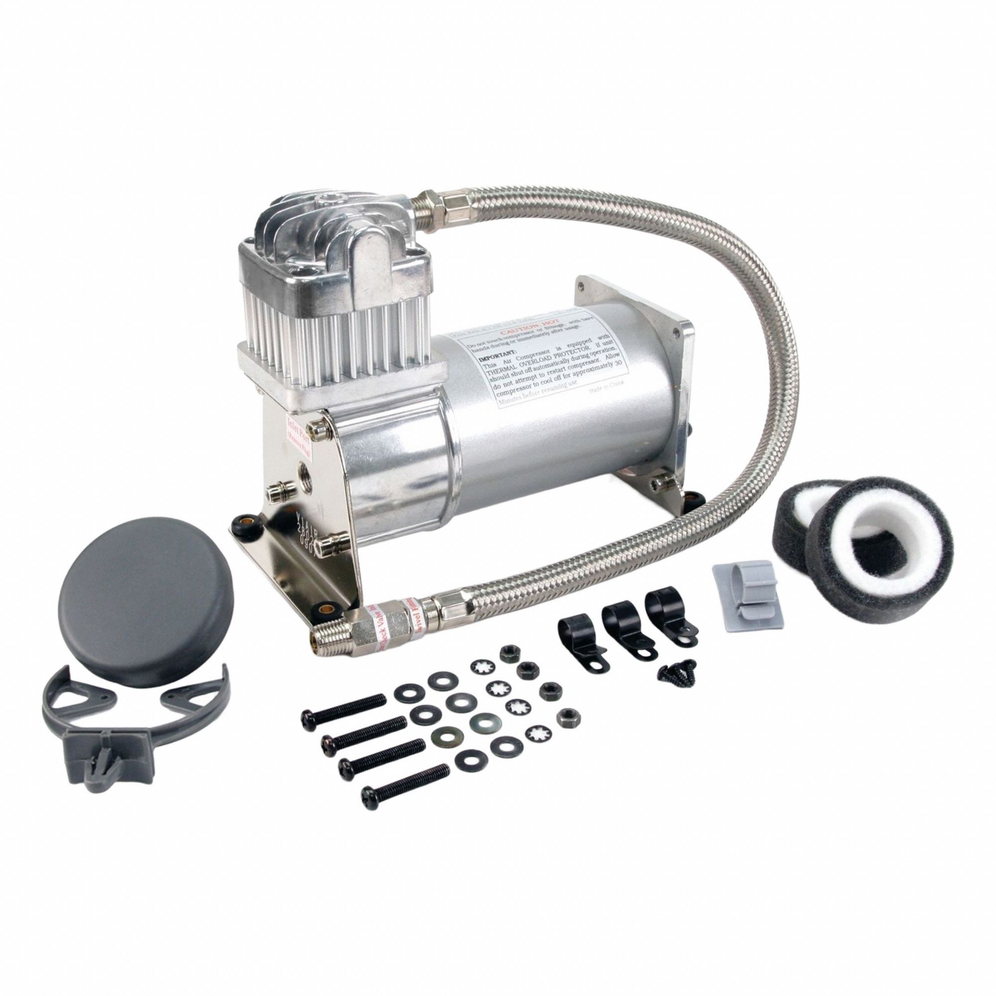 Portable Air Compressor: Quiet, Oil Free, Tankless, 0.31 hp, 0.76 cfm @ 90 psi