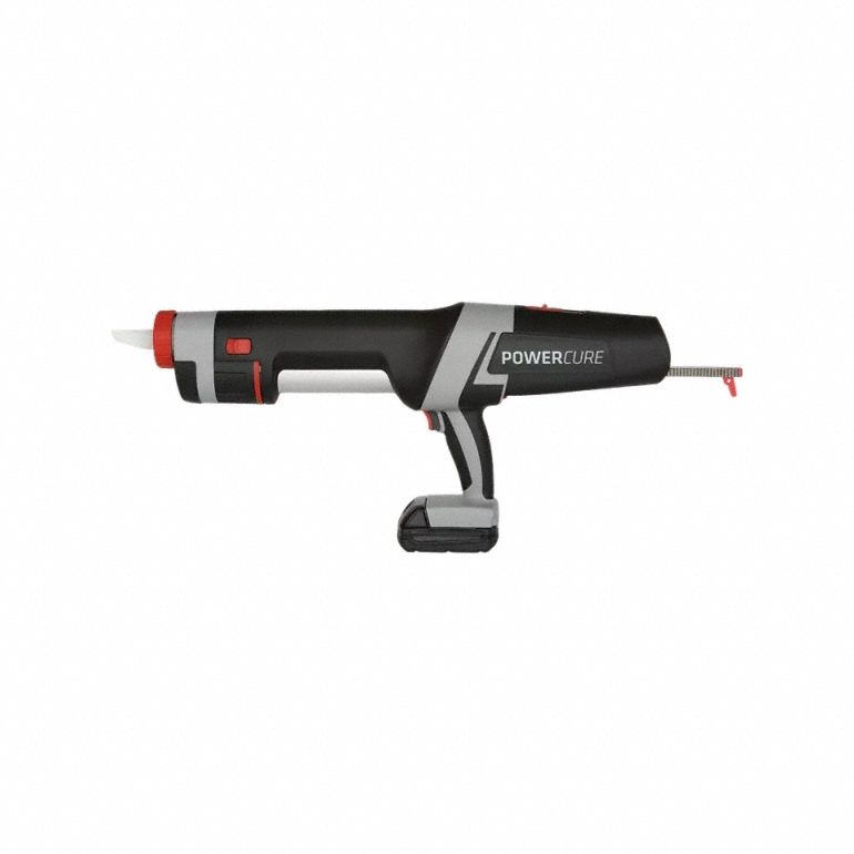 Caulk Gun: 18V DC, Sausage Pack, 15.2 oz For Container Size, 21 in/min, 3.0 Ah, Enclosed Frame