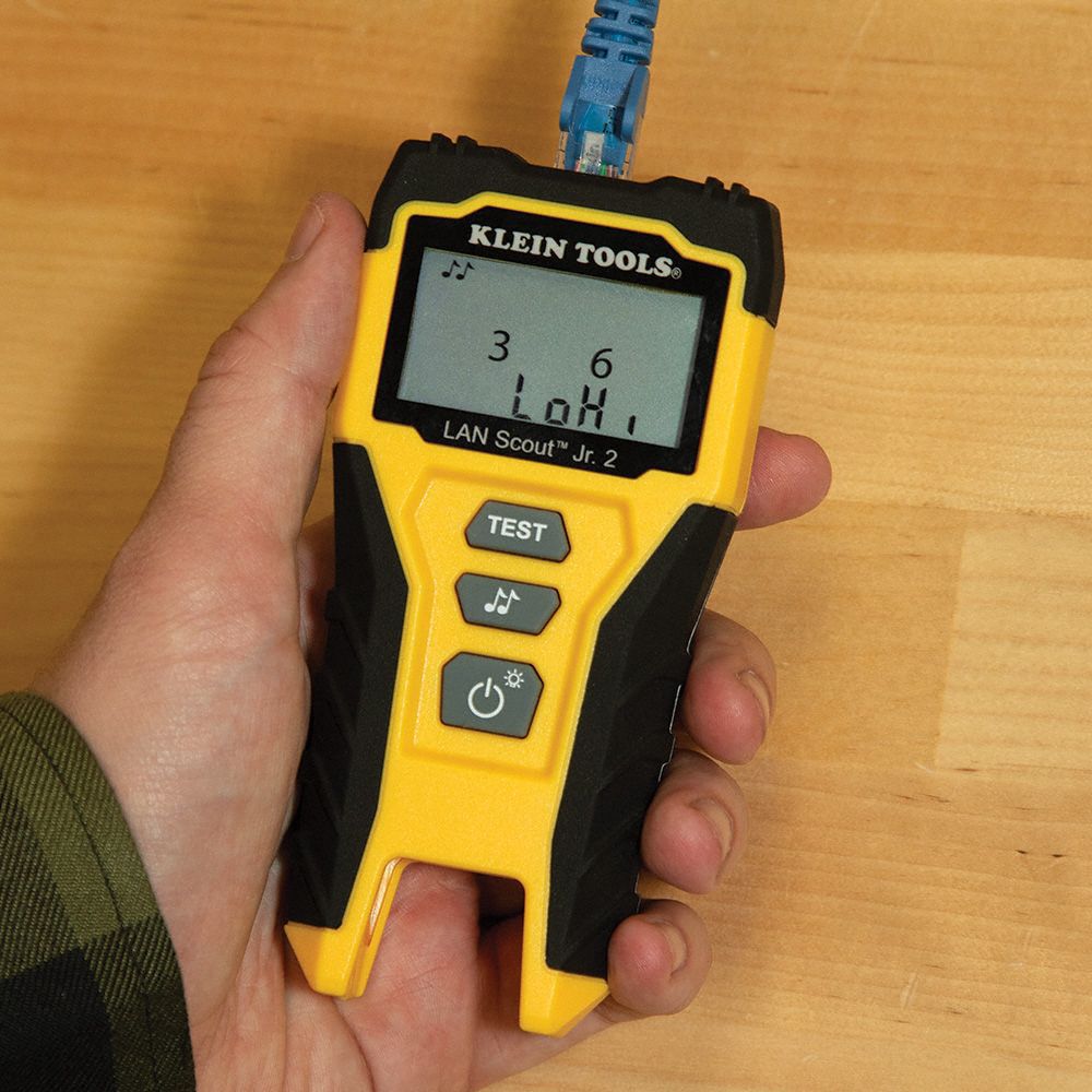 Cable Tester: Base Model, vdv526-200, CAT5e/CAT6/CAT6A, Dark Cable Systems, RJ45, LCD