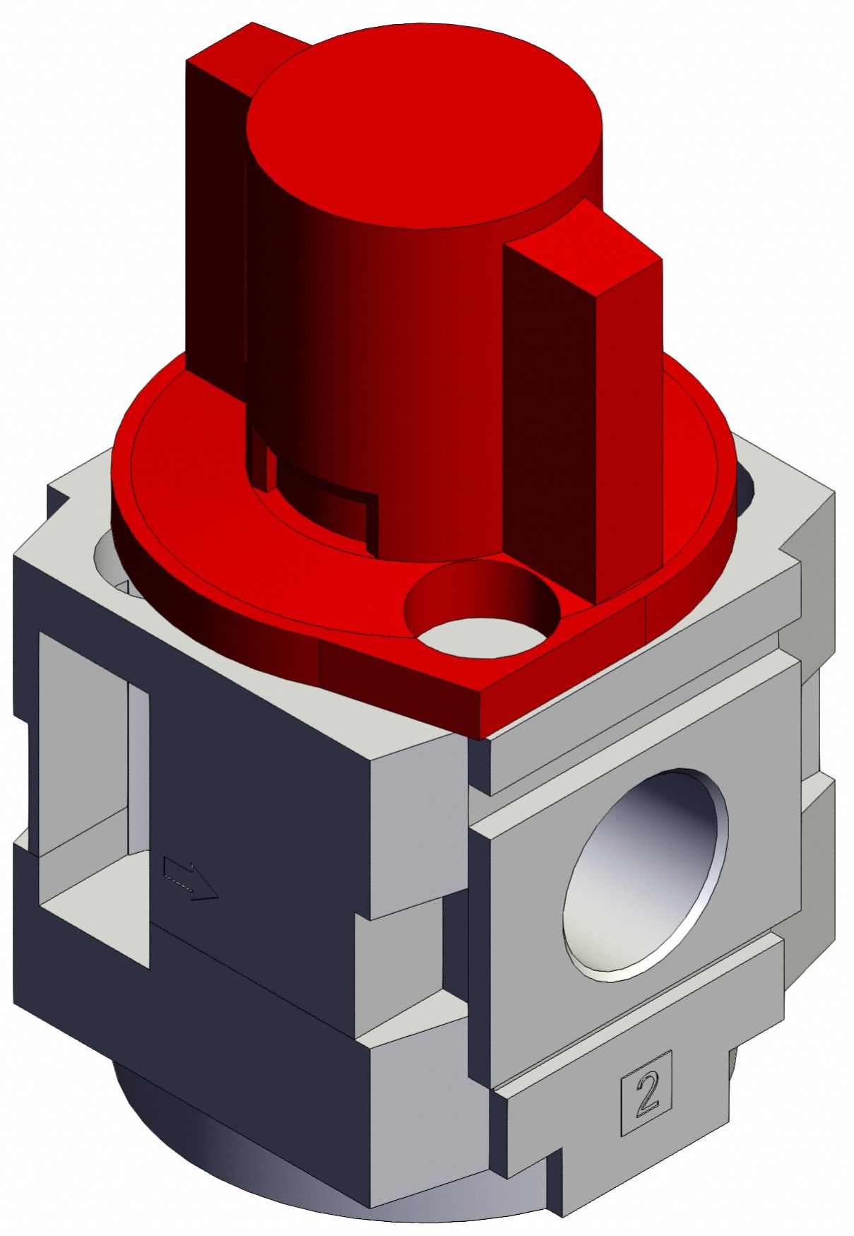 Air Line Valve: 1/4 in NPT, 1/4 in NPT Outlet Size, 125 psi Max Op Pressure, 60°C Max Op Temp