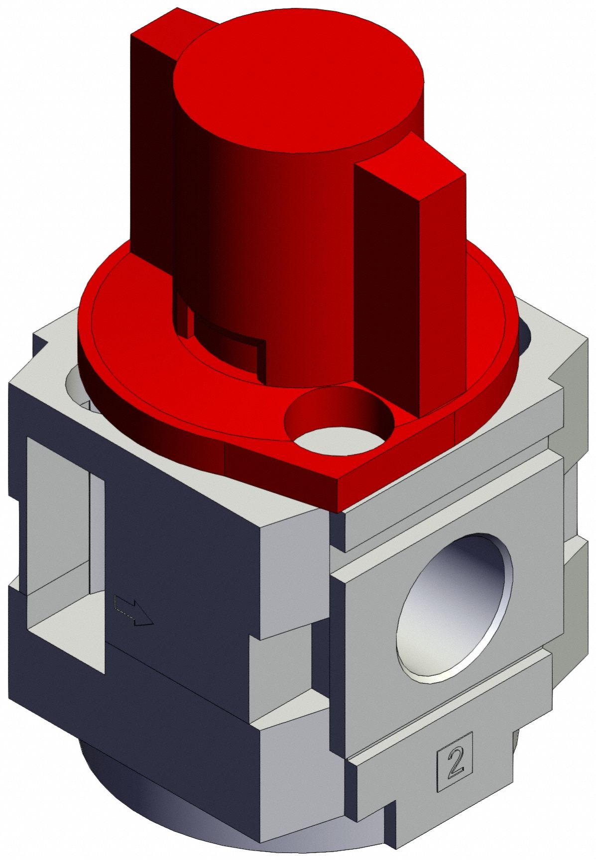 Air Line Valve: 1/4 in NPT, 1/4 in NPT Outlet Size, 125 psi Max Op Pressure, 60°C Max Op Temp