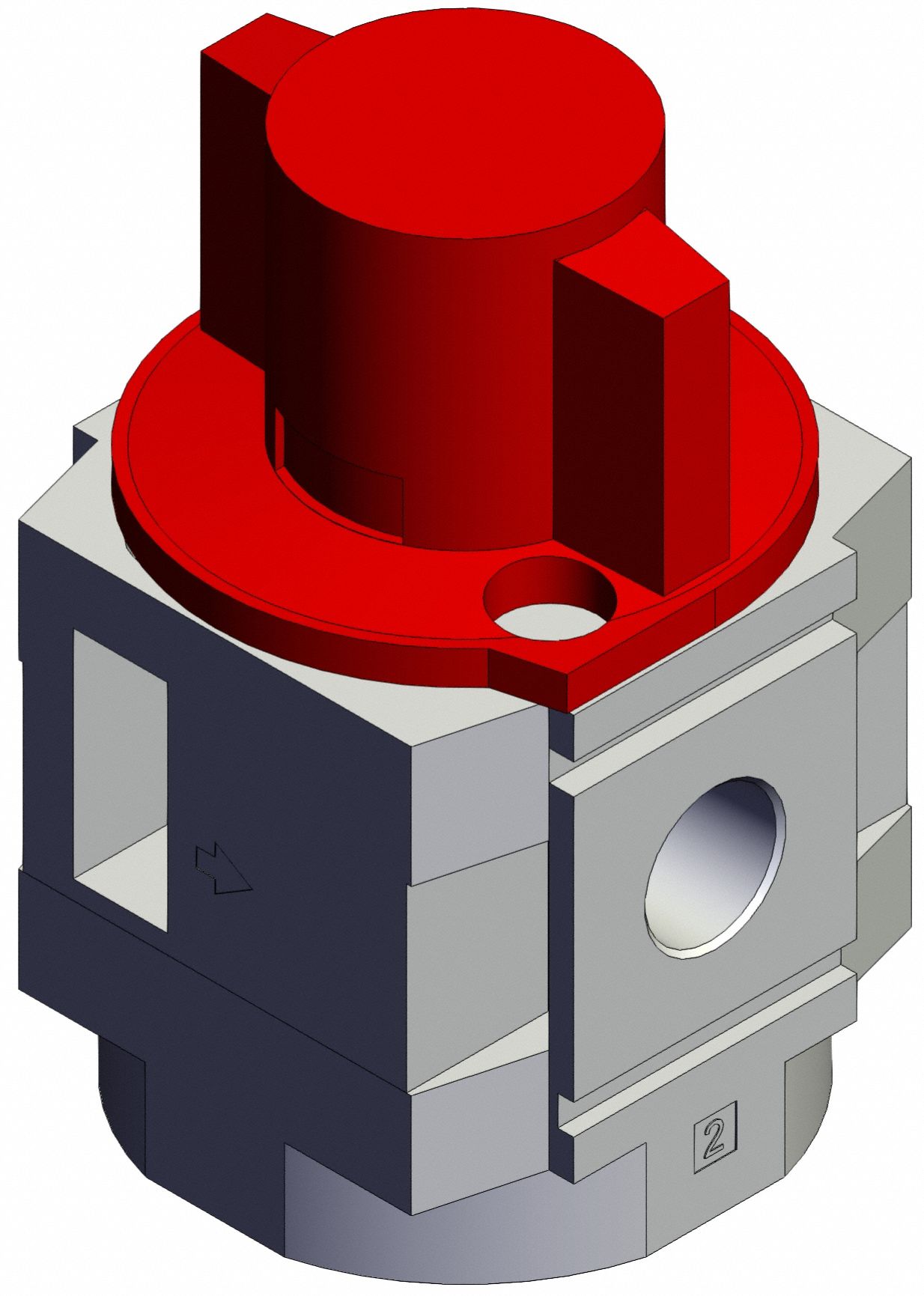 Air Line Valve: 1/4 in NPT, 1/4 in NPT Outlet Size, 125 psi Max Op Pressure, 60°C Max Op Temp