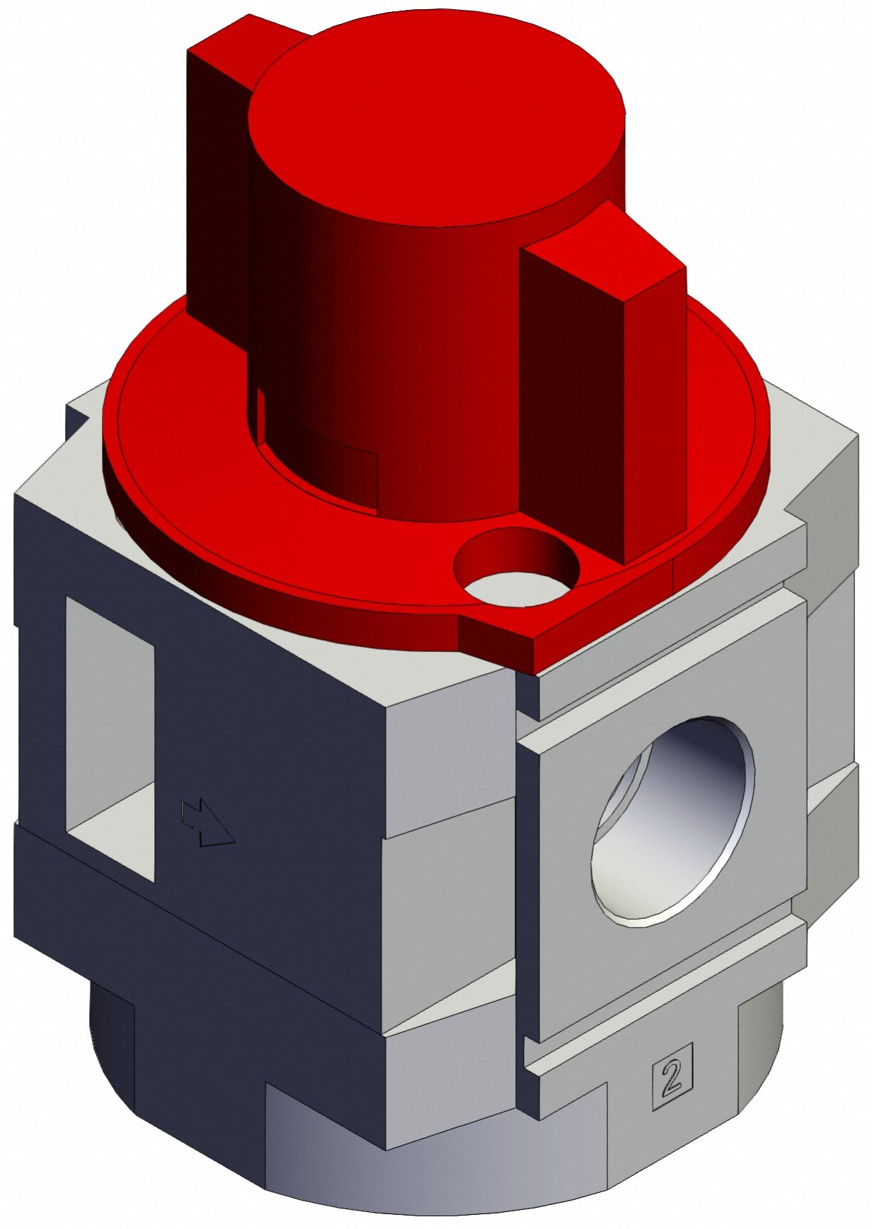 Air Line Valve: 3/8 in NPT, 3/8 in NPT Outlet Size, 125 psi Max Op Pressure, 60°C Max Op Temp