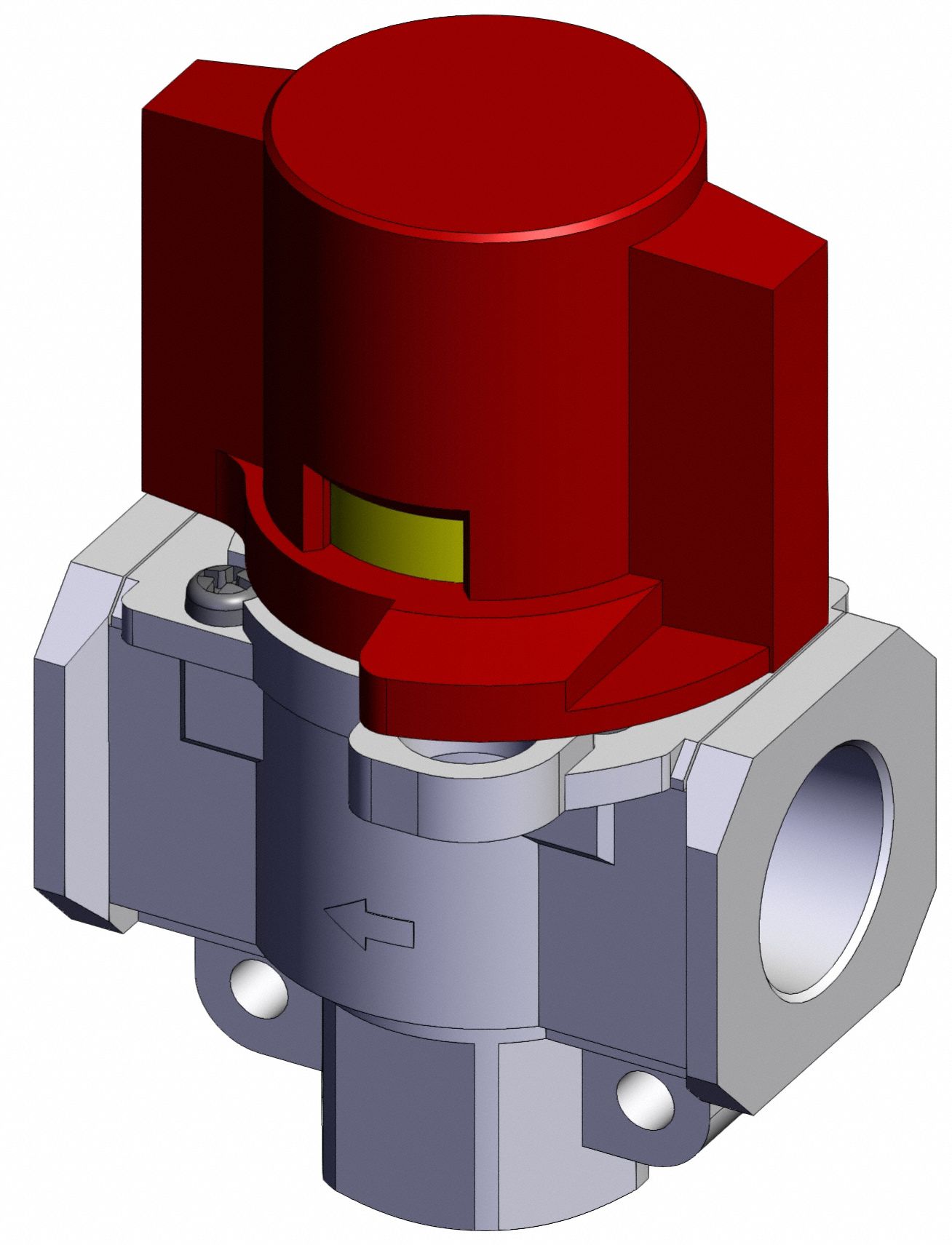 Air Line Valve: 3/8 in NPT, 3/8 in NPT Outlet Size, 125 psi Max Op Pressure, 60°C Max Op Temp